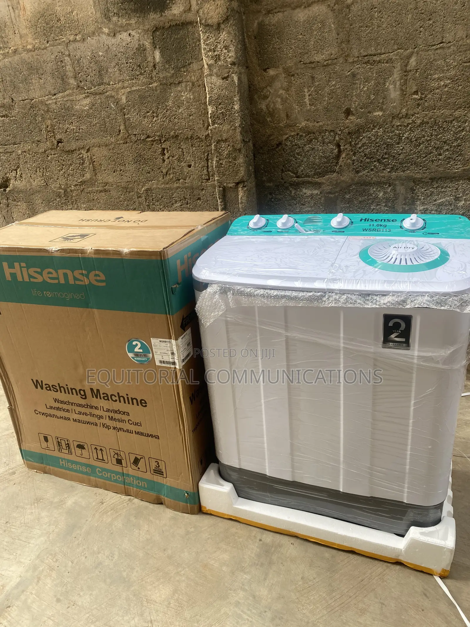 Hisense WSRB113 – Convenient 11KG Manual Washer