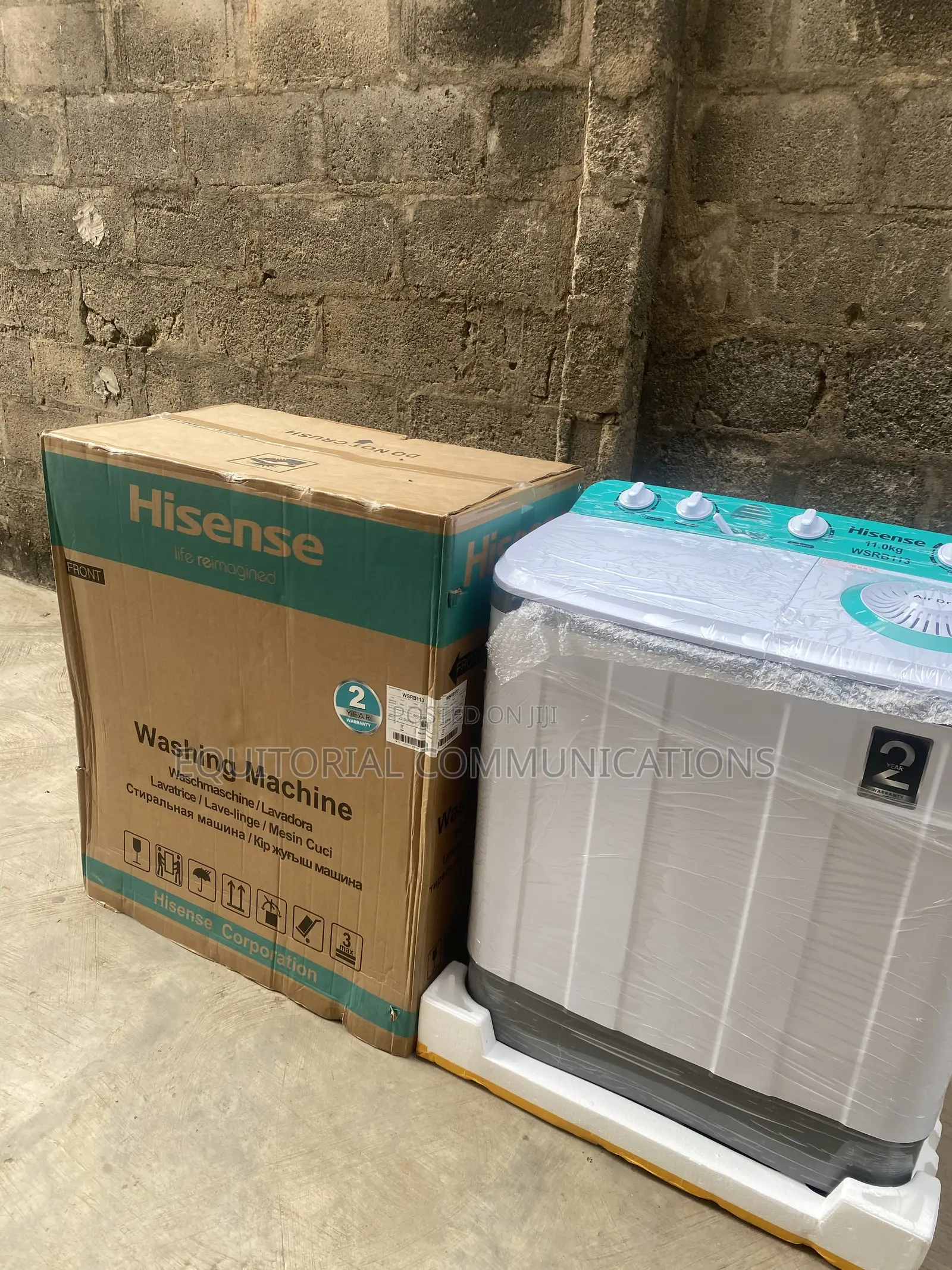 Hisense WSRB113 11KG – Manual Wash Spin Machine