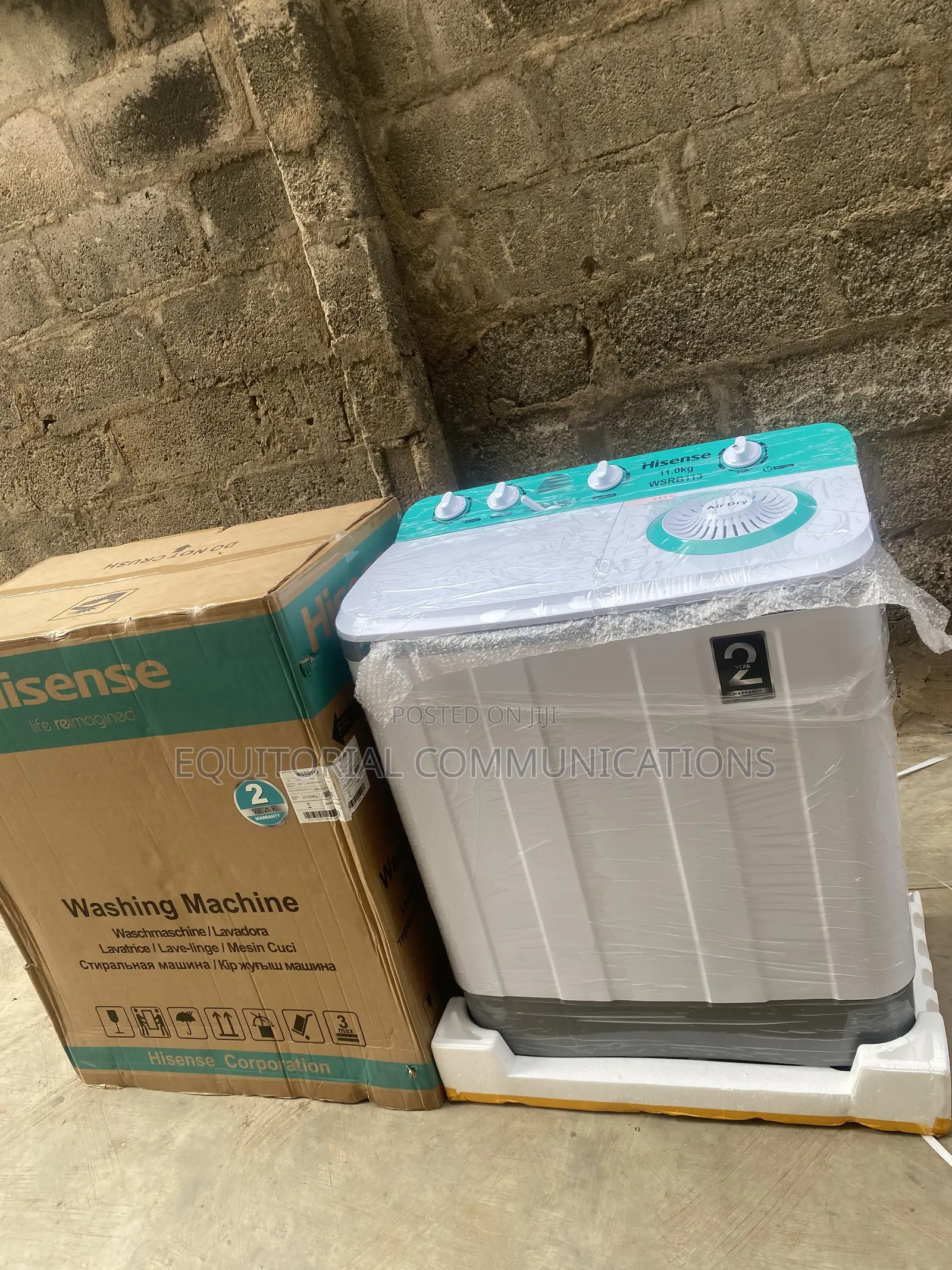 Hisense WSRB113 – 11KG Washer With Separate Spin Tub