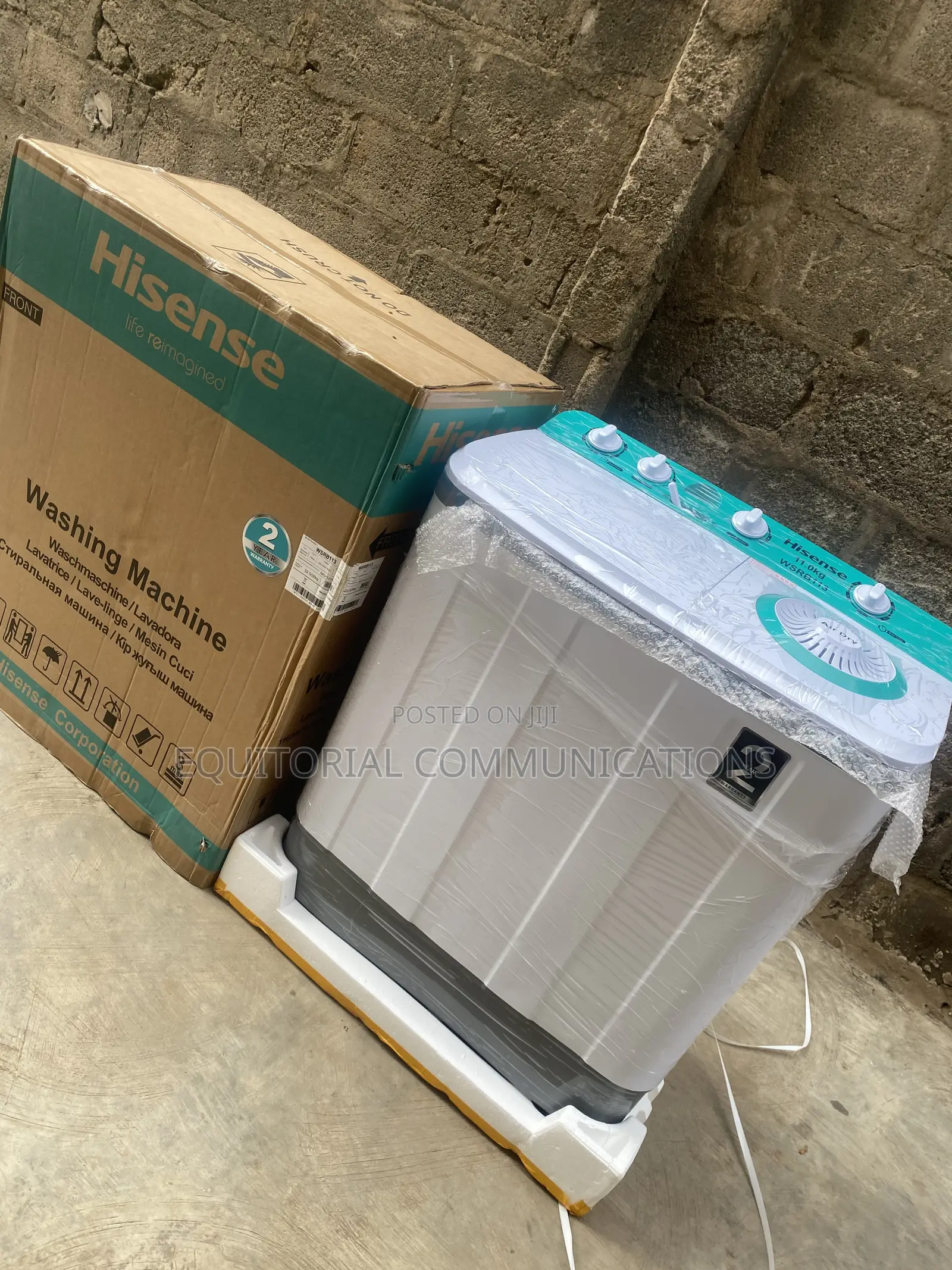 Hisense 11KG Twin Tub Washer – Spacious Laundry Capacity