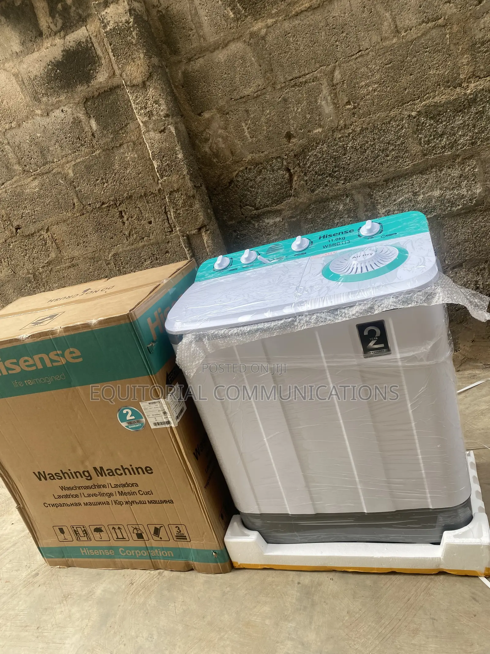 Hisense 11KG Twin Tub Washer – Spacious Laundry Capacity