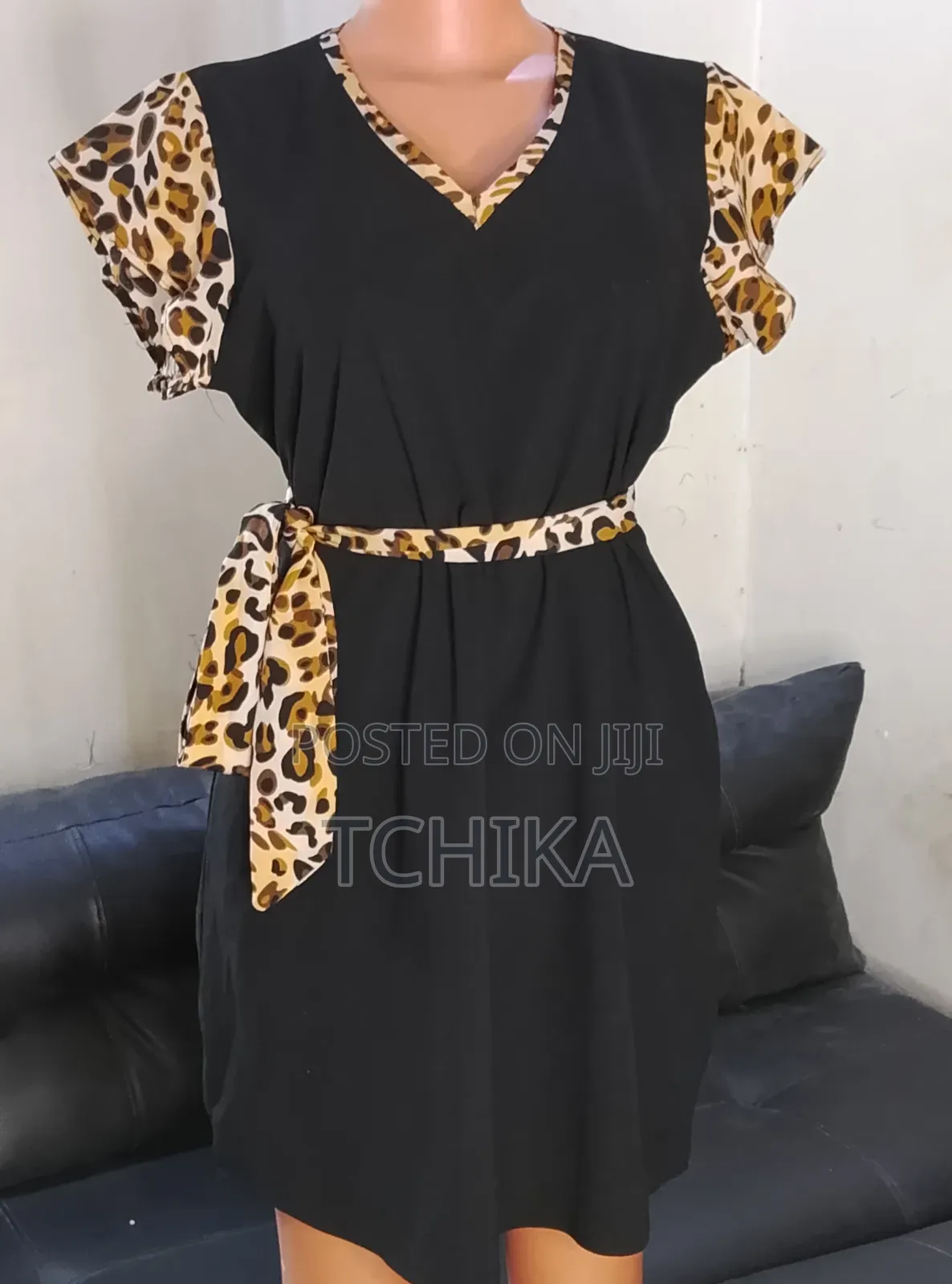 The Luxe Safari Tie-Waist Dress