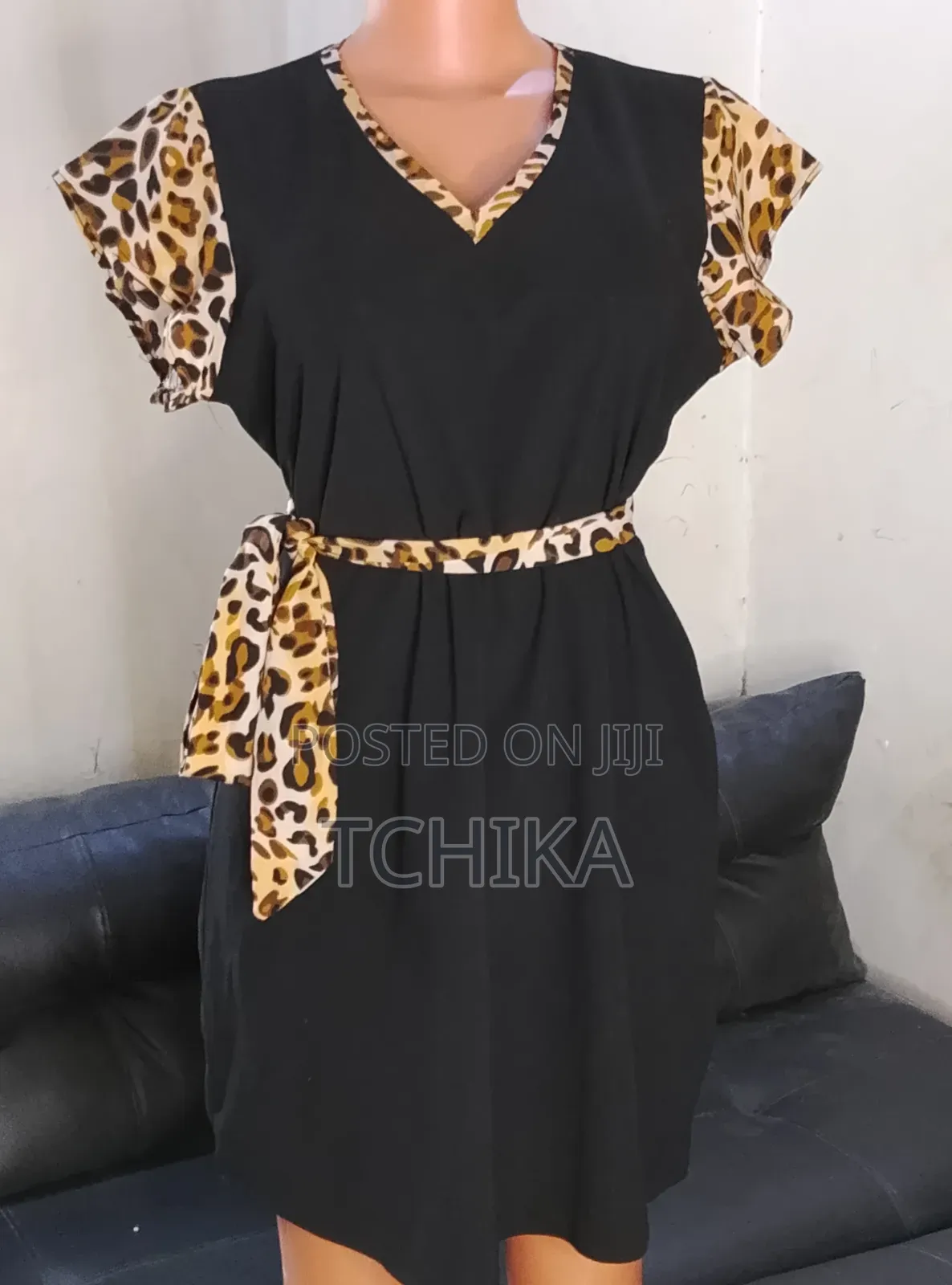 The Luxe Safari Tie-Waist Dress