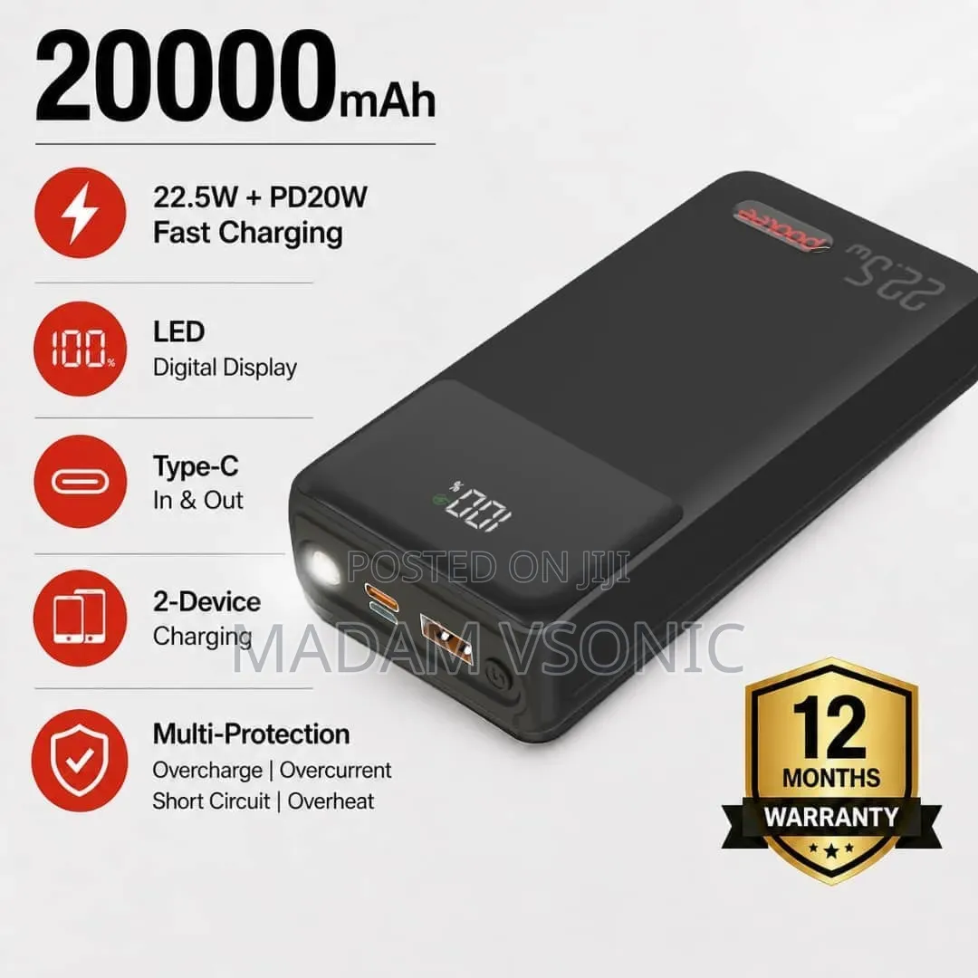 Poolee 20,000mah Powerbank