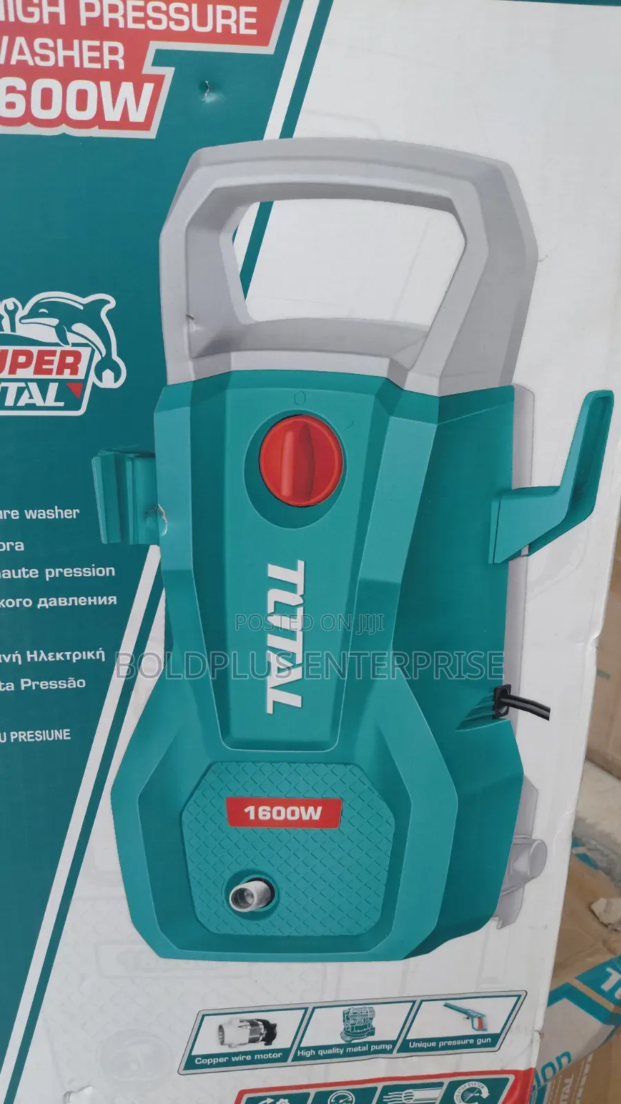 1600 Watts Total High Pressure Washer Machine