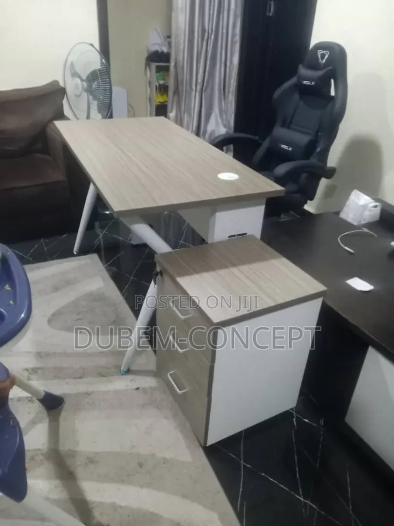 Metal Frame Office Desk 1.2mtr With Mobile Drawers