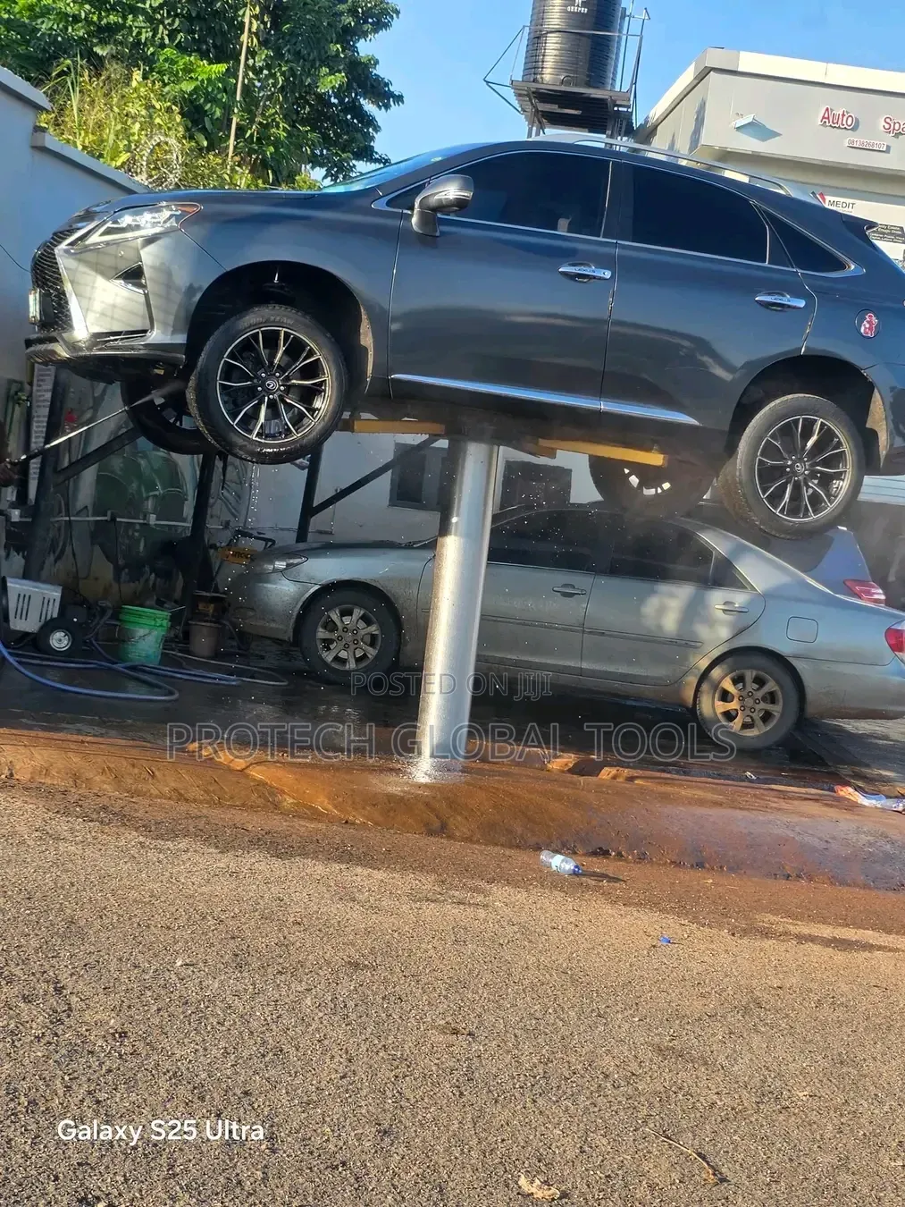 Car Wash Pole Lift,single Pole