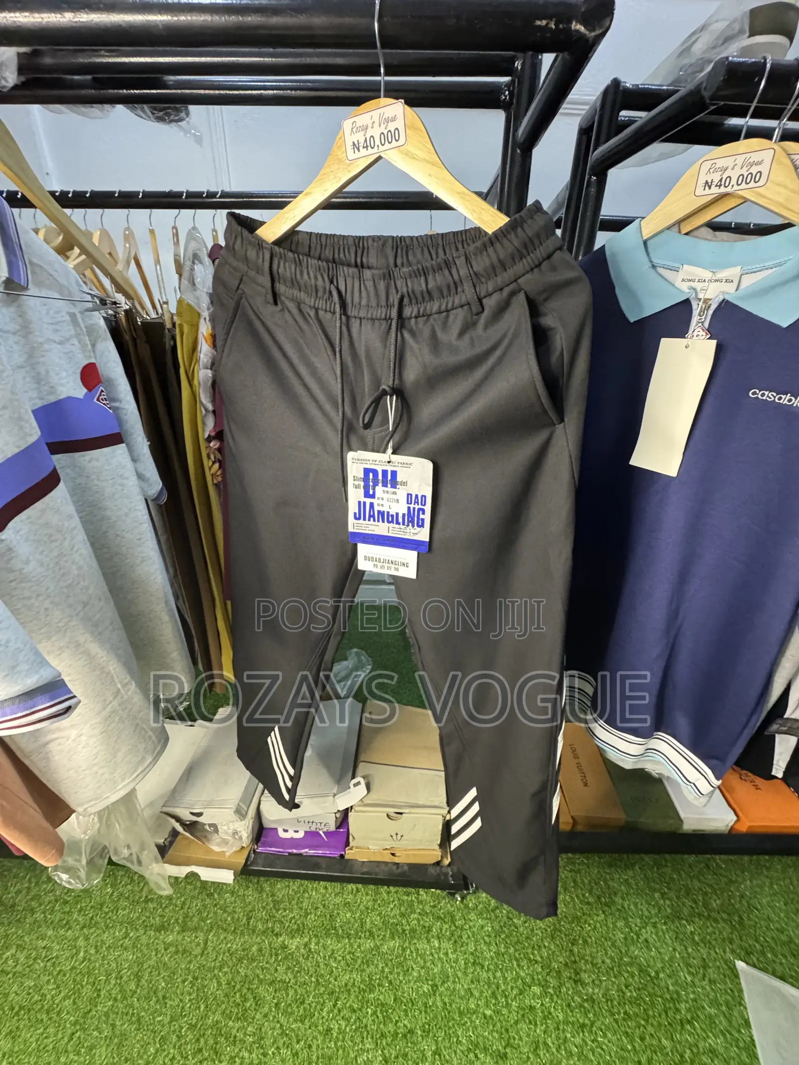 Black Mix White Joggers