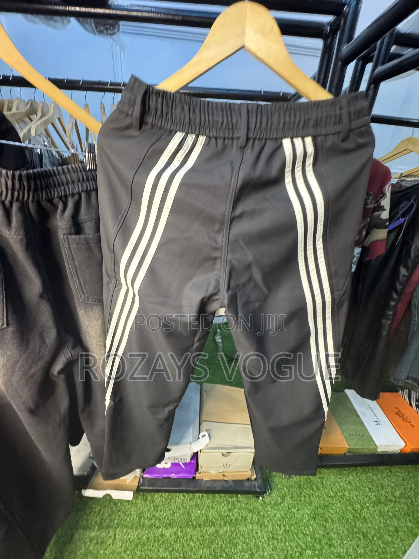 Black Mix White Joggers