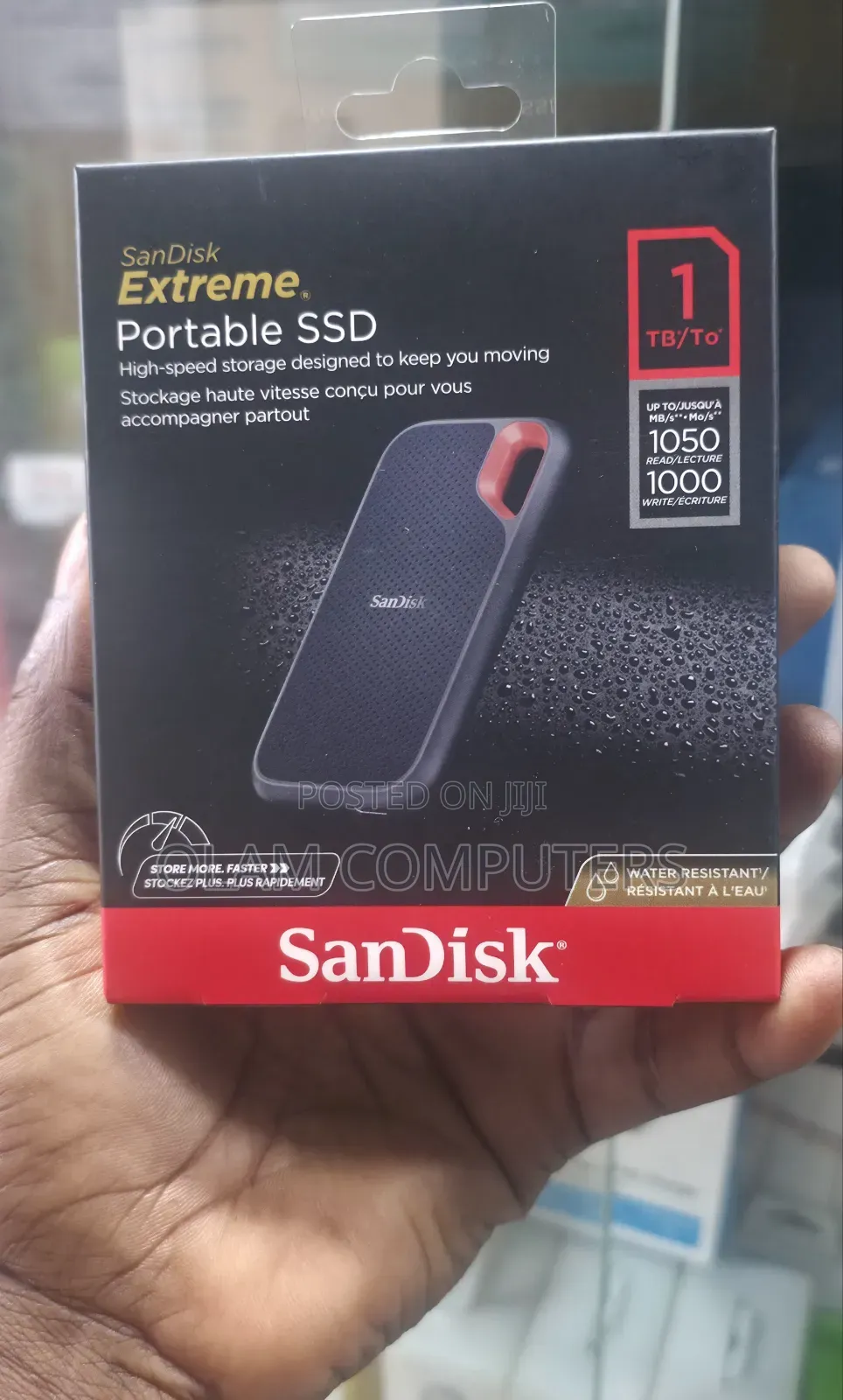 SanDisk Extreme Portable 1TB SSD 1050mbps