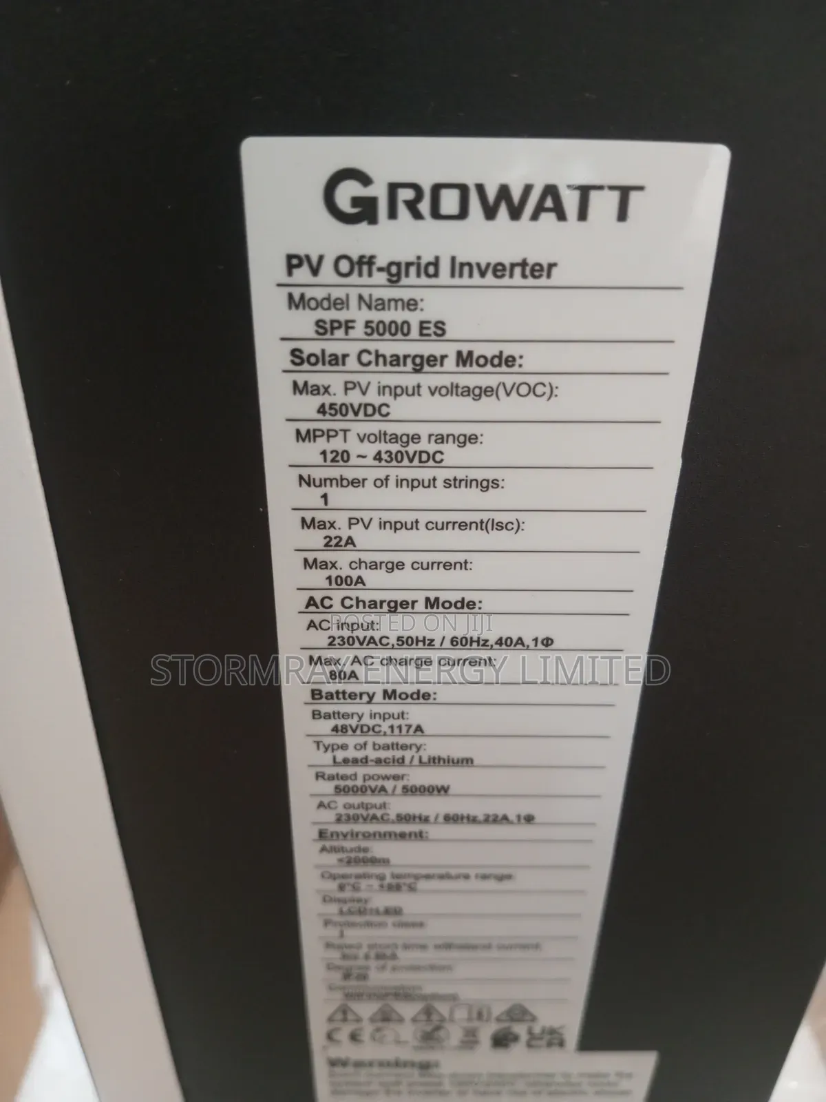 5kva Growatt Hybrid Inverter
