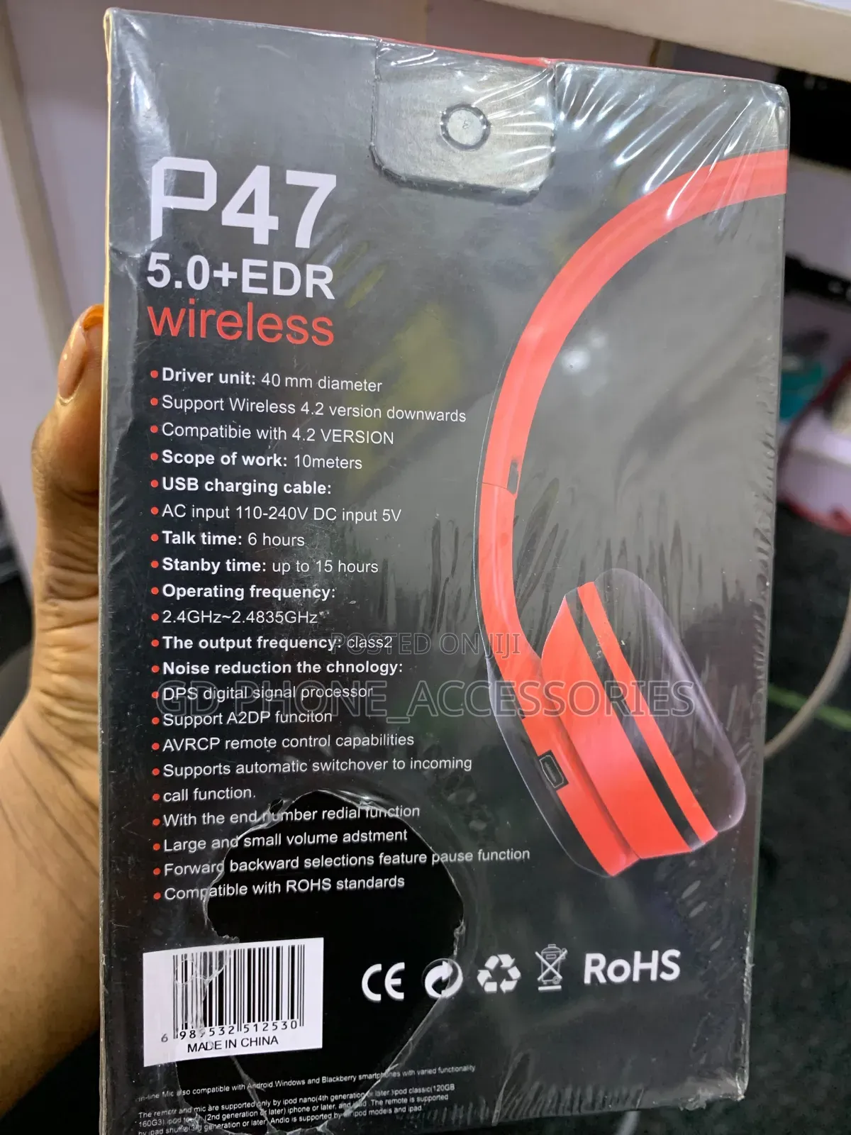 Original P47 Wireless Bluetooth 5.0+EDR Headphones