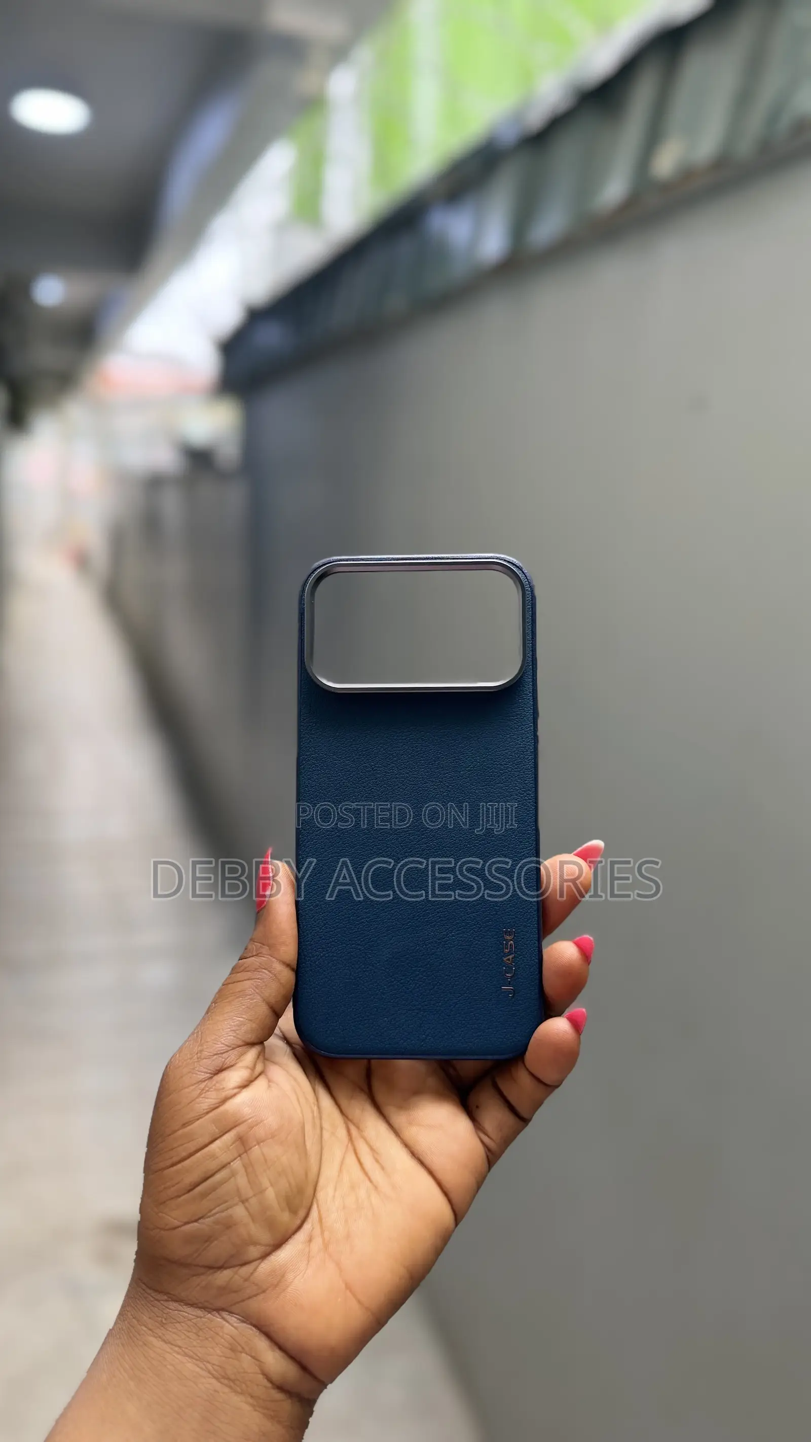 J-Case Luxury Matte Leather Case for 18 Pro and 18 Pro Max