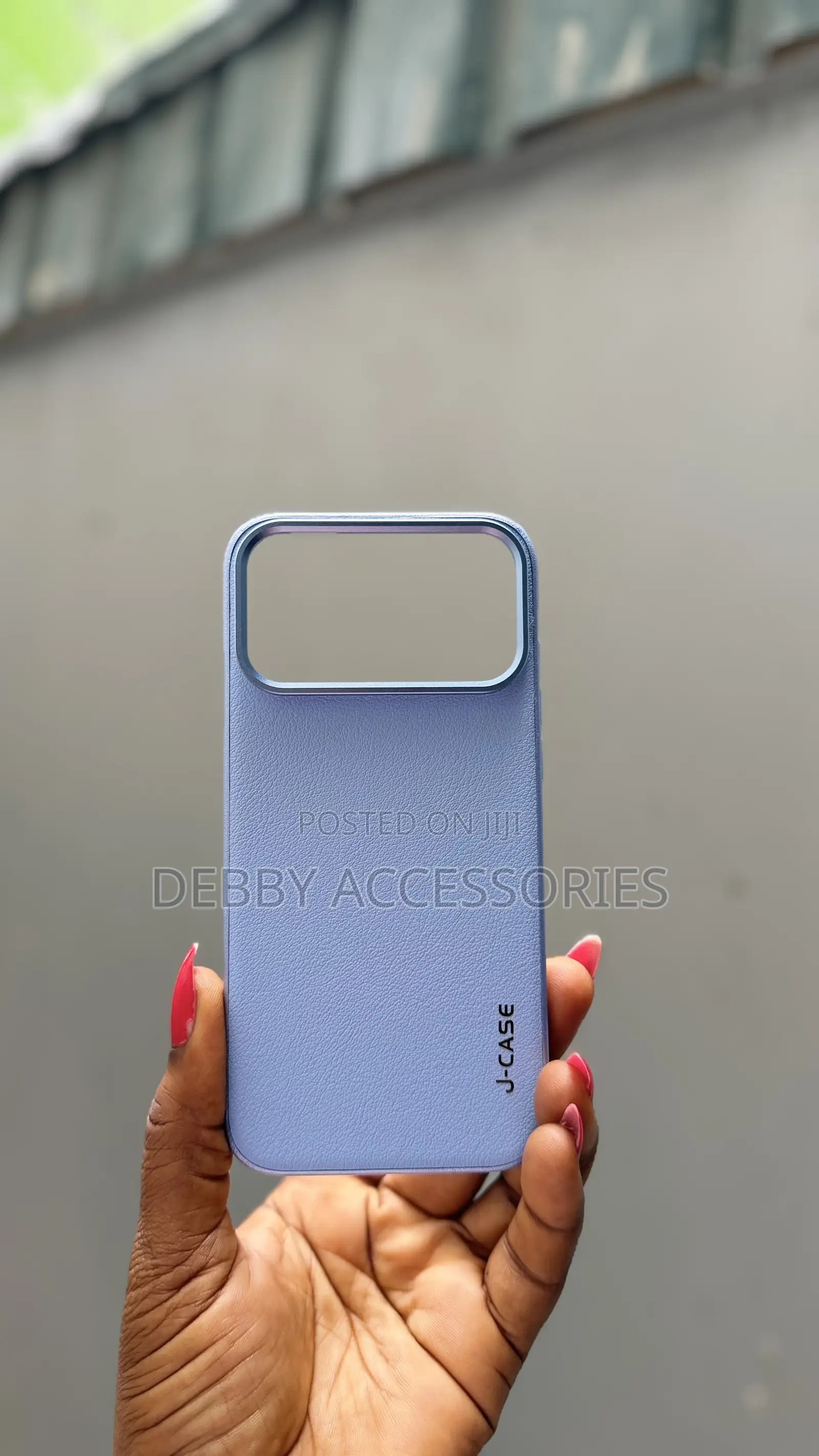 J-Case Luxury Matte Leather Case for 18 Pro and 18 Pro Max