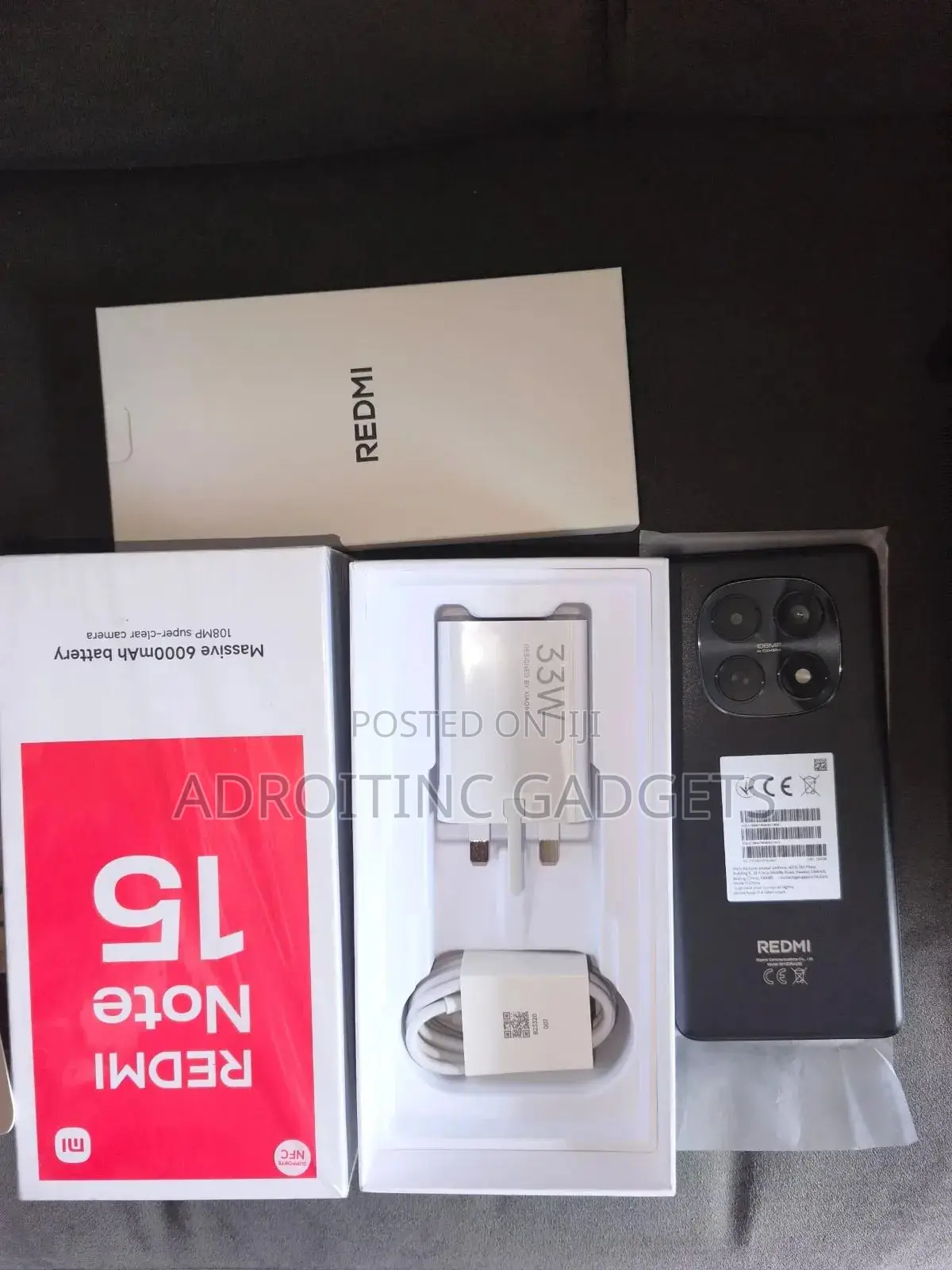 New Xiaomi Redmi Note 15 256 GB Black
