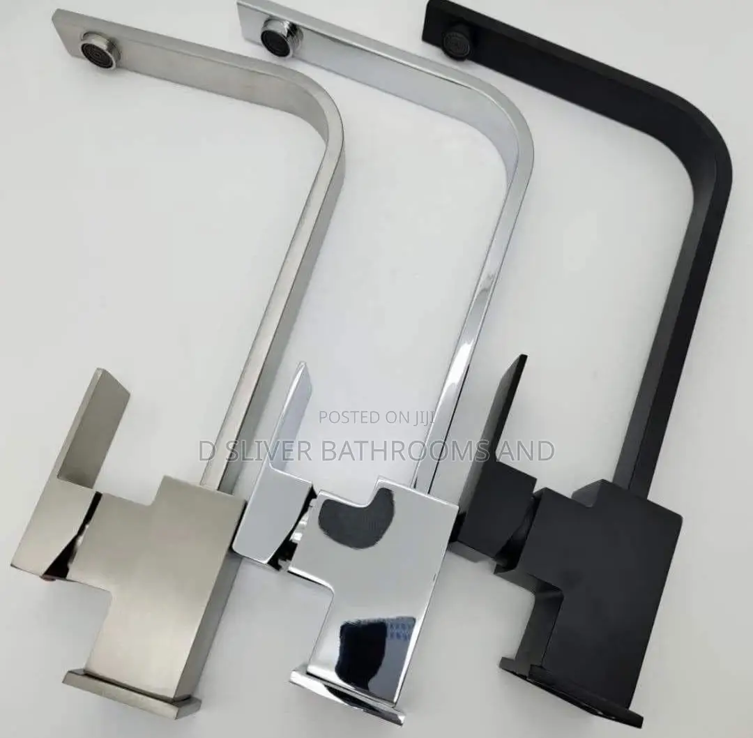 Square Kitchen Sink Mixer Tap - 360° Swivel