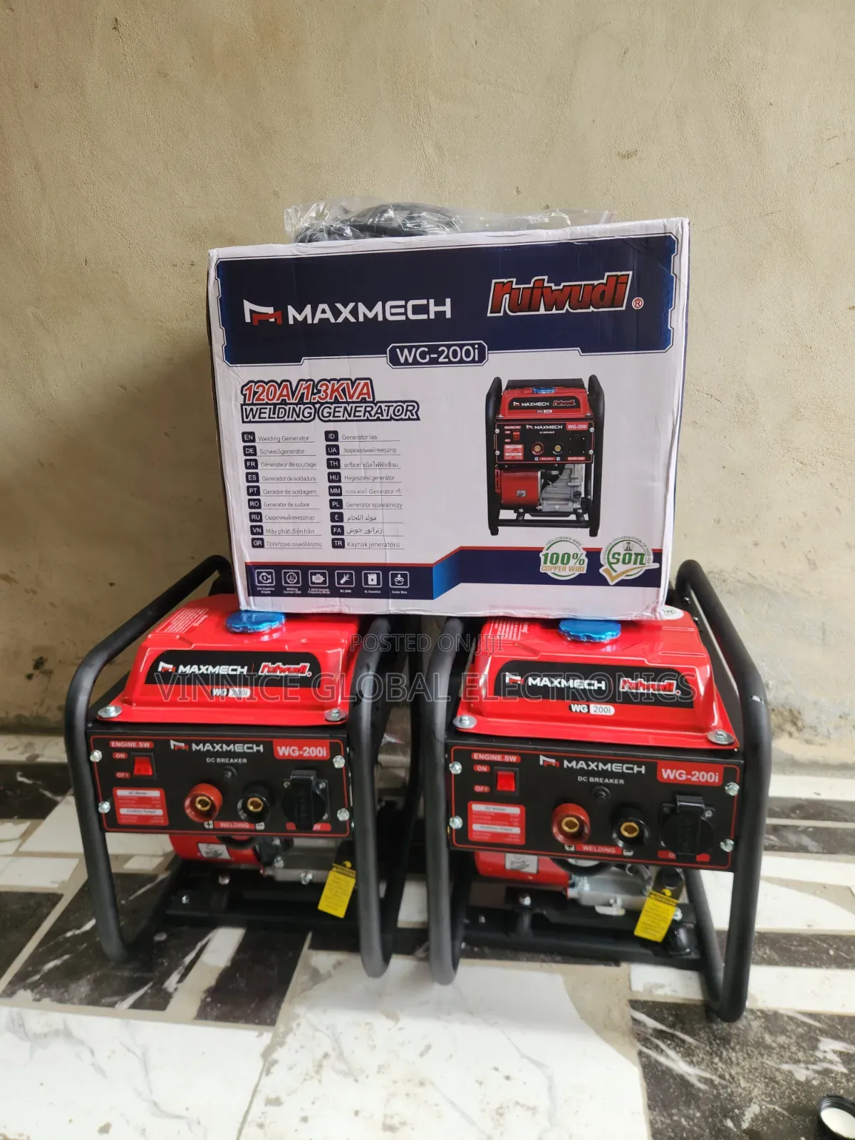1.3KVA Maxmech Inverter Welding Generator 2 Years Warranty