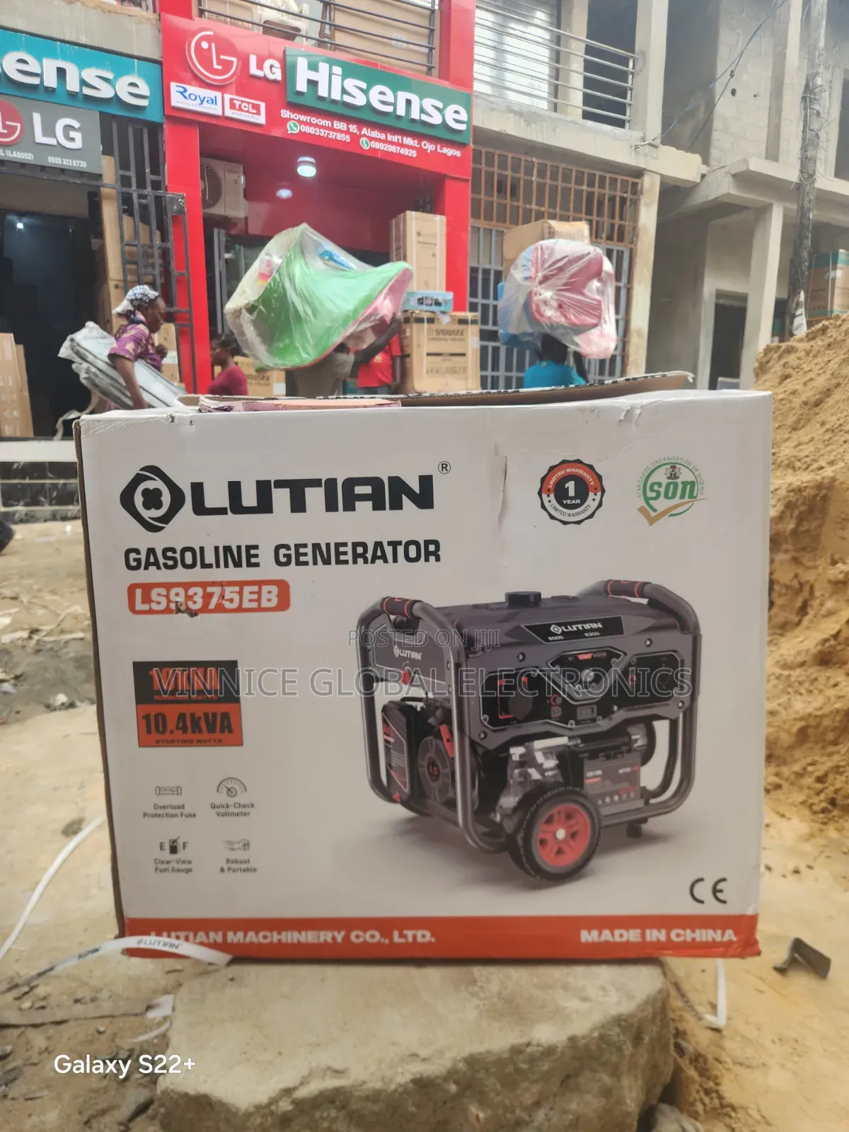 10.5KVA Lutian Generator 100% Pure Copper Coil Key Start