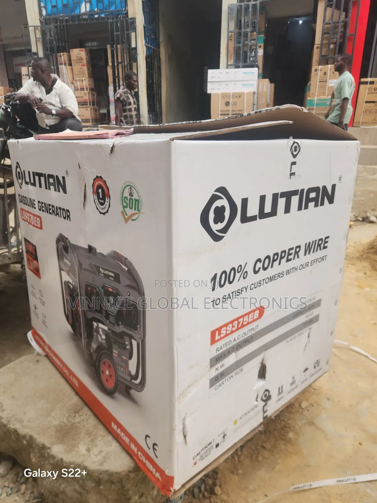 10.5KVA Lutian Generator 100% Pure Copper Coil Key Start
