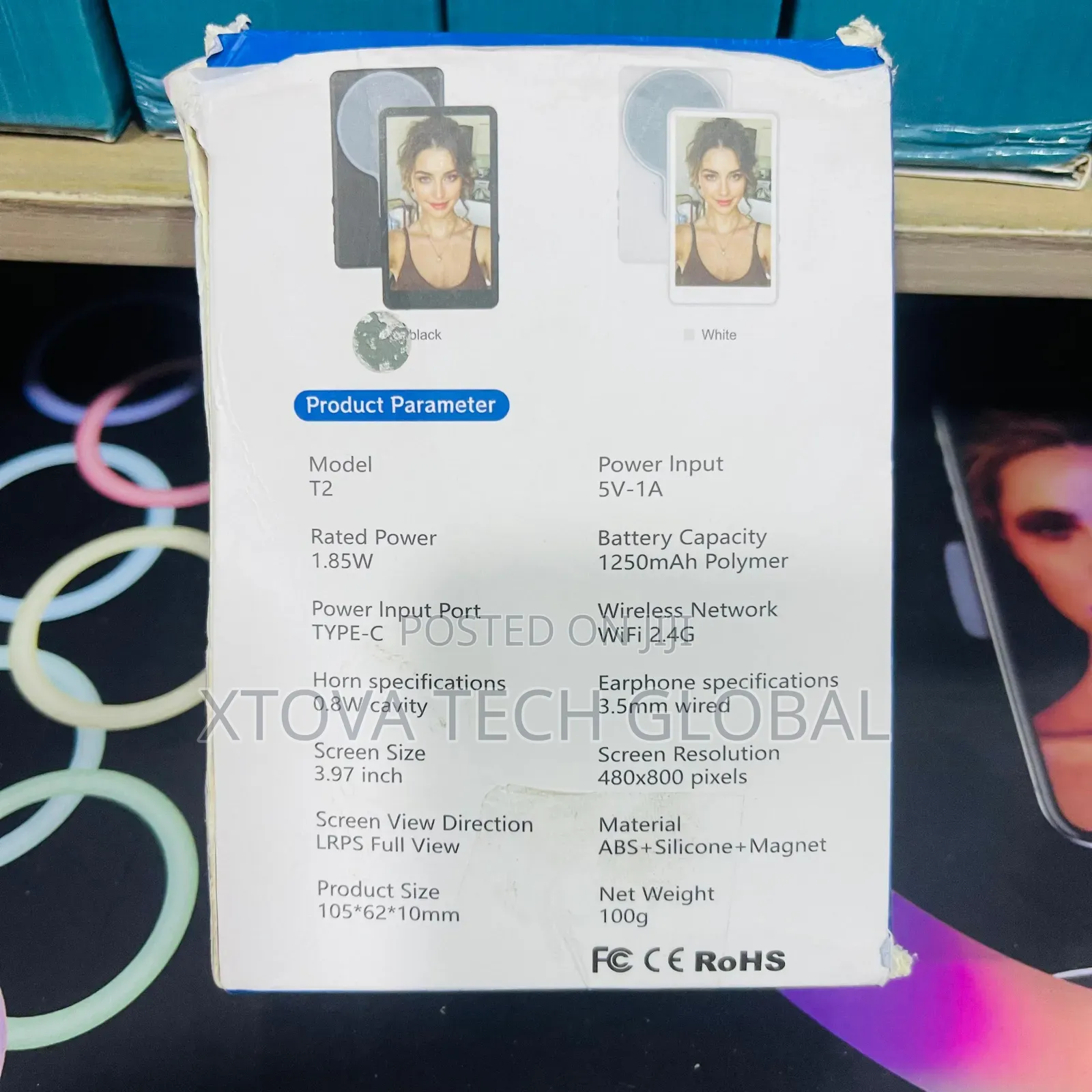 T2 Magnetic Selfie Screen 3.97” Wireless Vlog Monitor