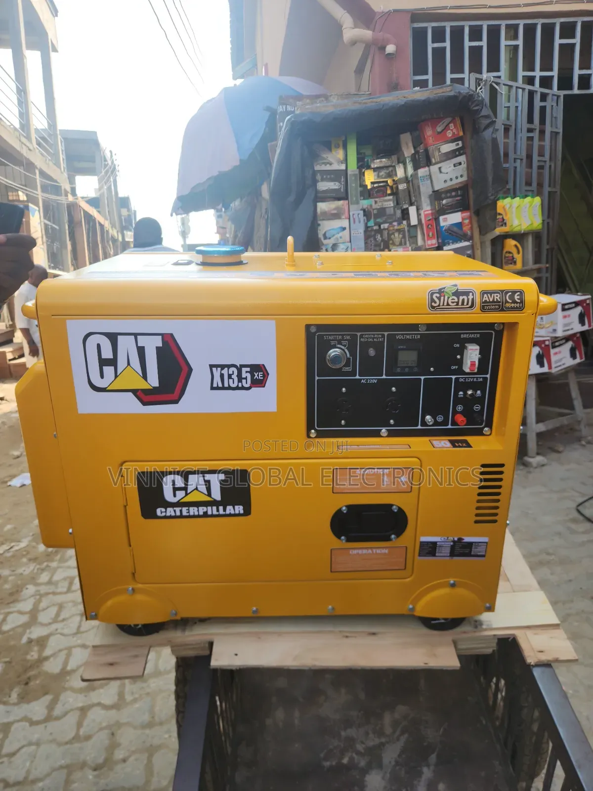 13.5KVA CAT Diesel Soundproof Generator 100% Pure Copper Coil