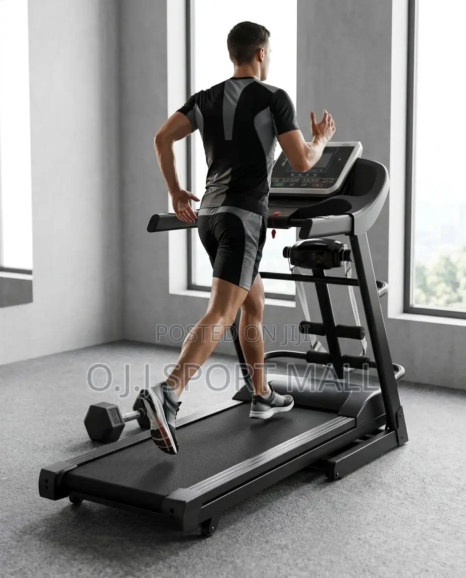 2.5HP Treadmill With Bluetooth, Incline Dumbbell – 120kg Capacity