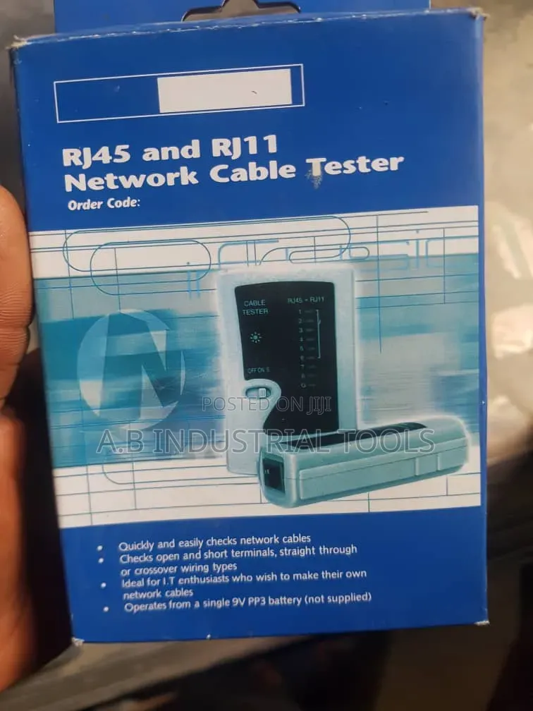 RJ45 and RJ11 Network Cable Tester
