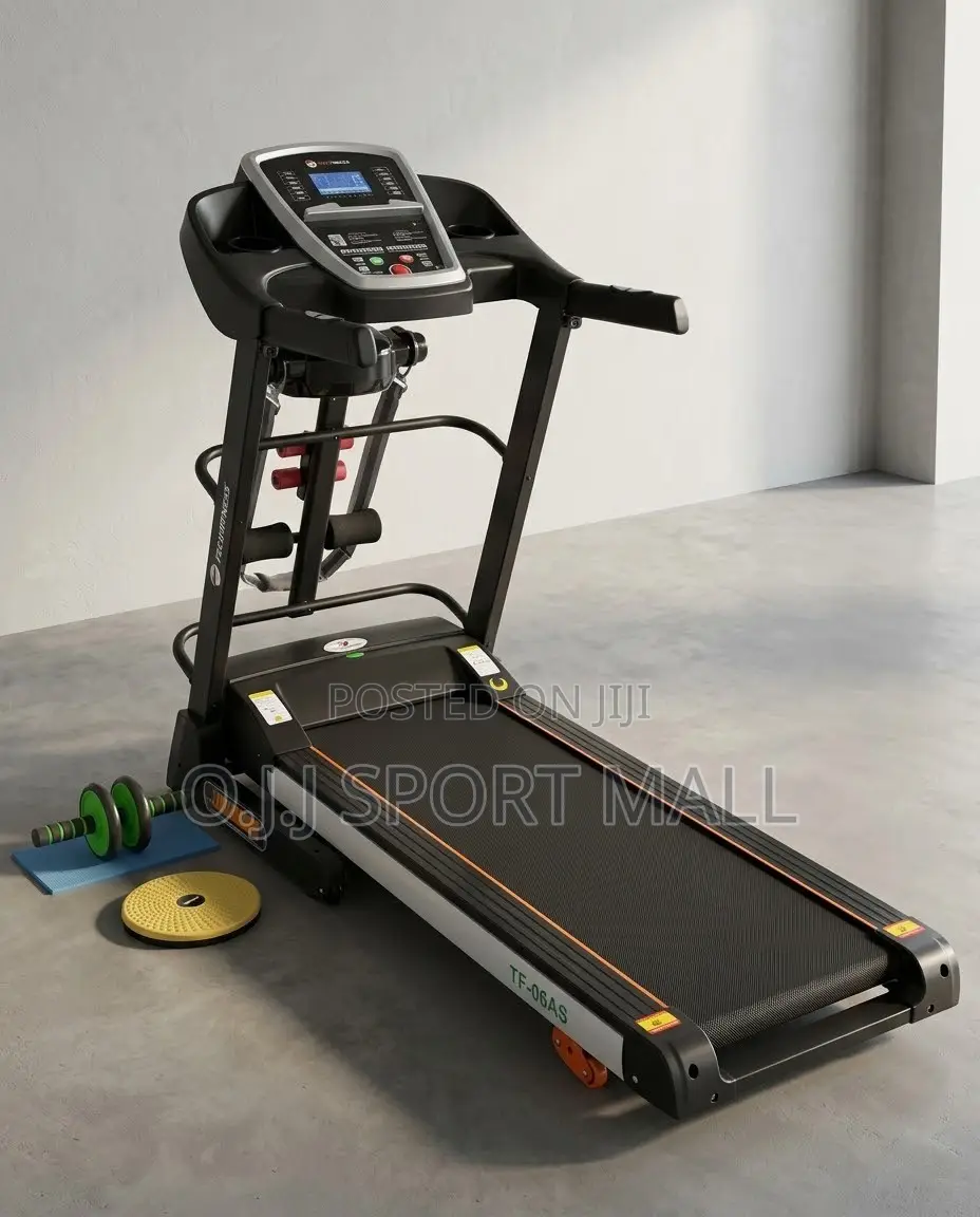 2.5HP Treadmill With Dumbbell Twister – Bluetooth Incline Massager