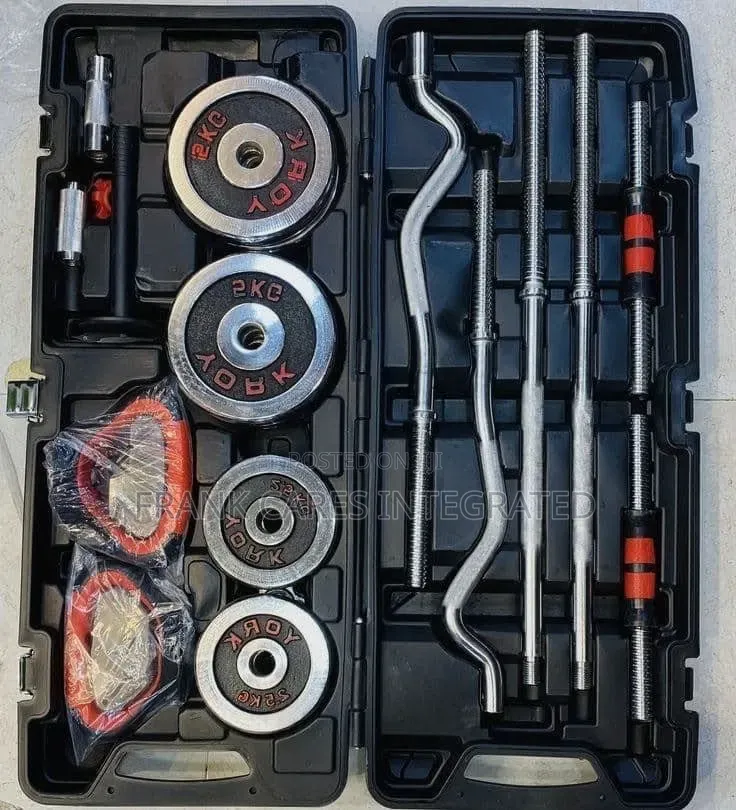 New Adjustable 55kg Dumbbell Set