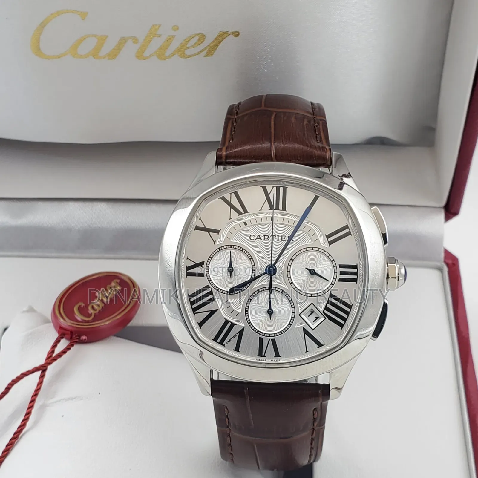 Cartier Leather Watch, Luxury Wristwatches for Men