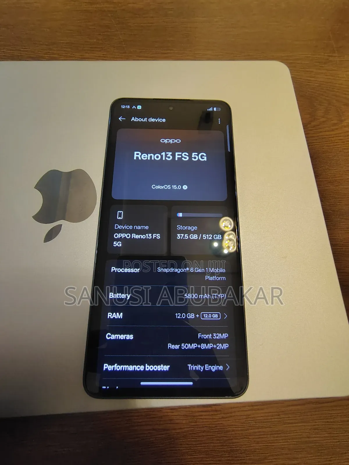 New Oppo Reno13 F 512 GB Black