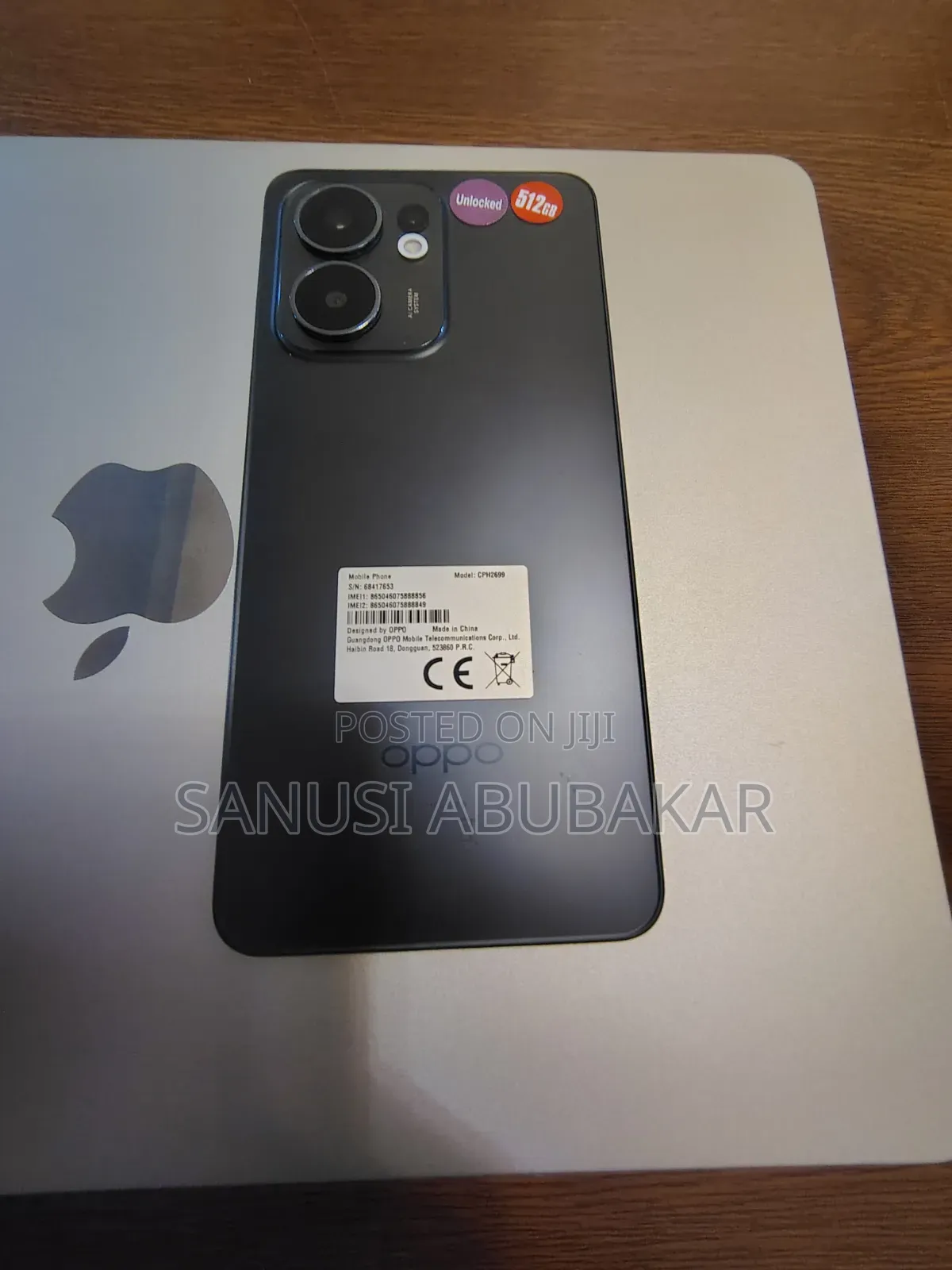 New Oppo Reno13 F 512 GB Black