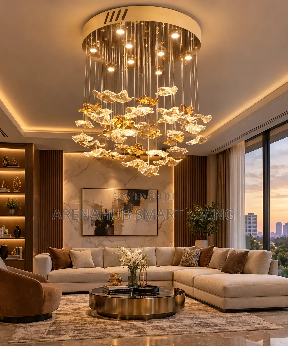 Modern Luxury Crystal Chandelier Villa Living Room Art Restaurant