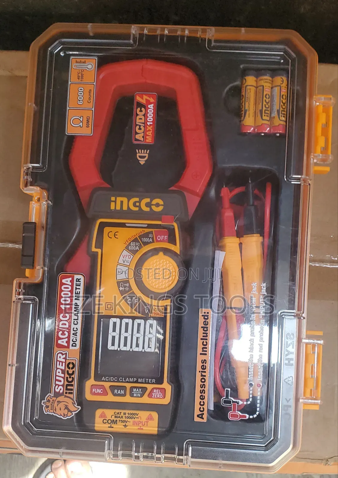 Ingco AC/DC 1000A Digital Clamp Meter