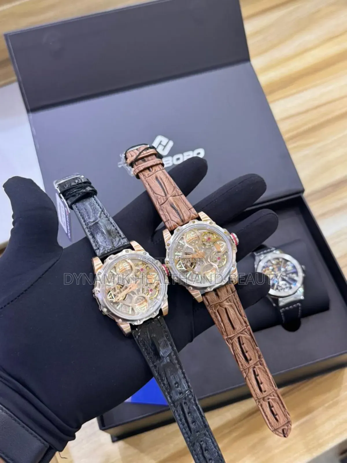 HANBORO PURE LEATHER WATCH – Luxury Men's Wristwatch