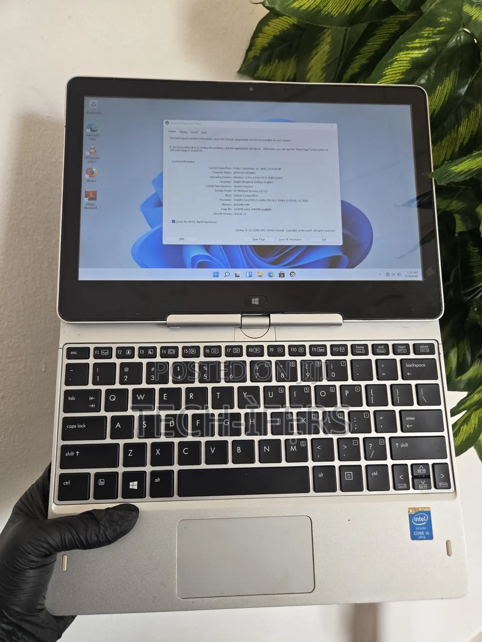 Laptop HP EliteBook Revolve 810 G3 Tablet 8GB Intel Core i5 SSD 256GB