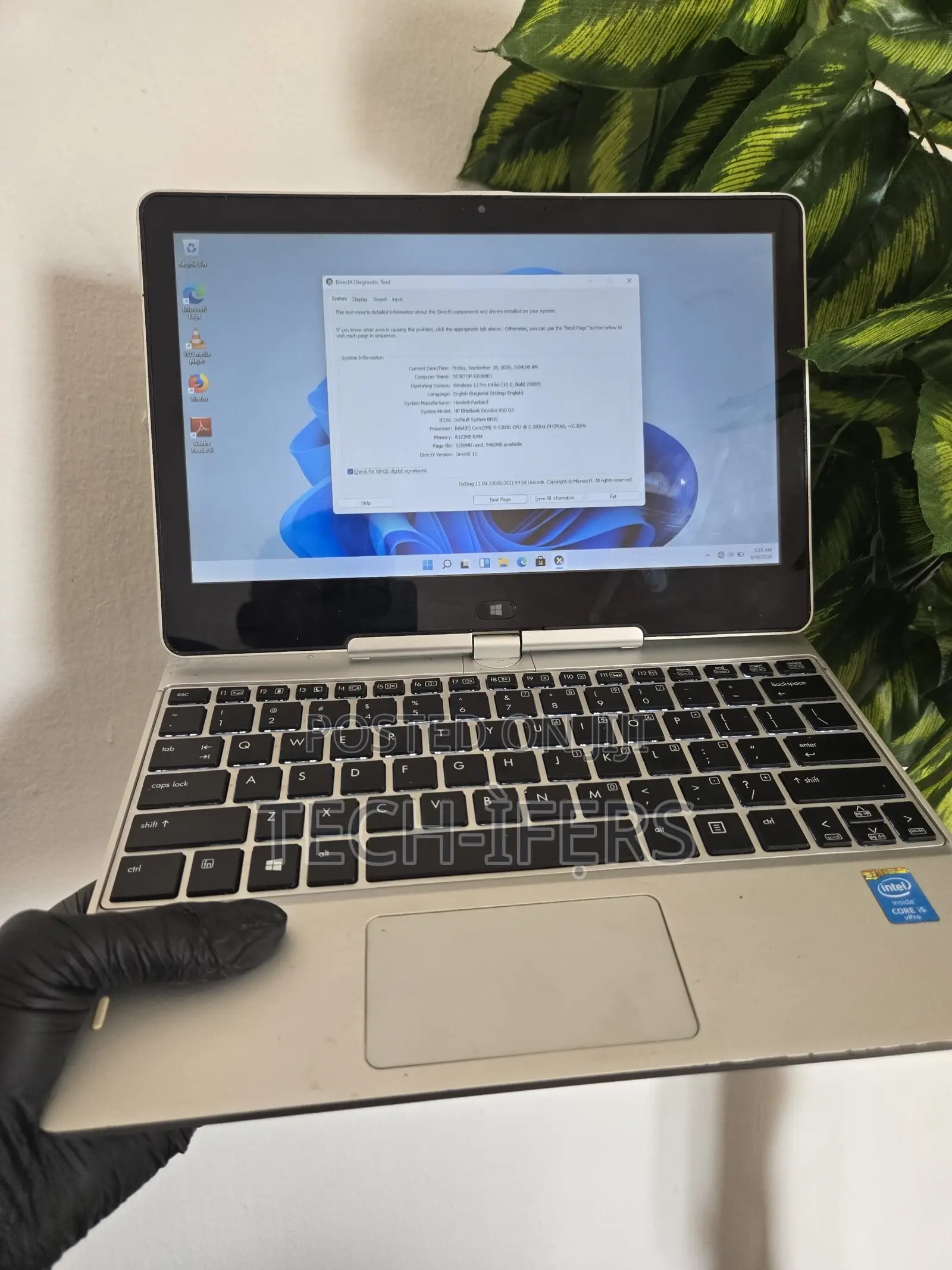 Laptop HP EliteBook Revolve 810 G3 Tablet 8GB Intel Core i5 SSD 256GB