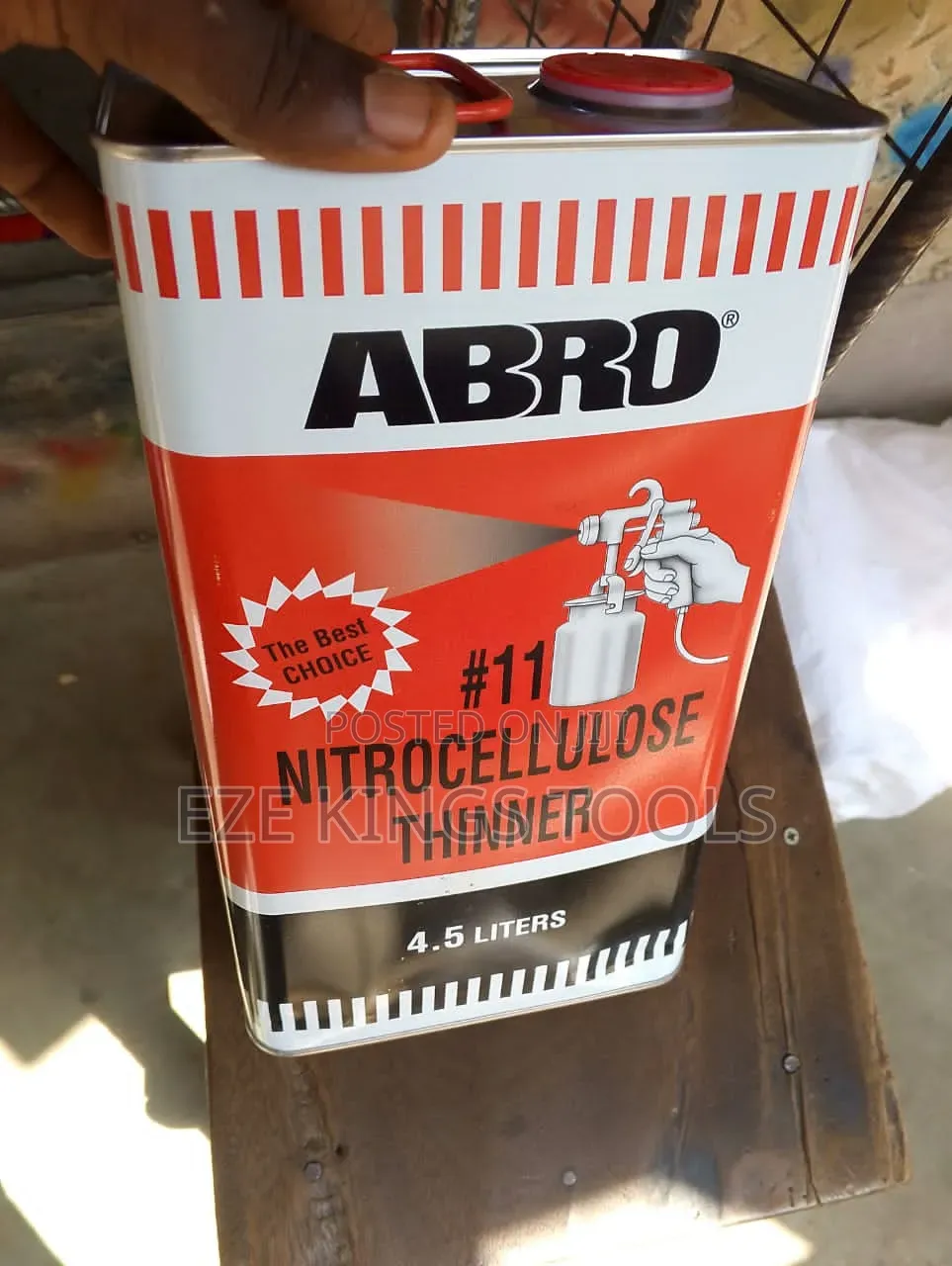 4.5-Liter Tin of ABRO 11 Nitrocellulose Thinner