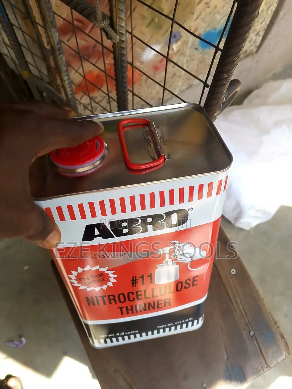 4.5-Liter Tin of ABRO 11 Nitrocellulose Thinner
