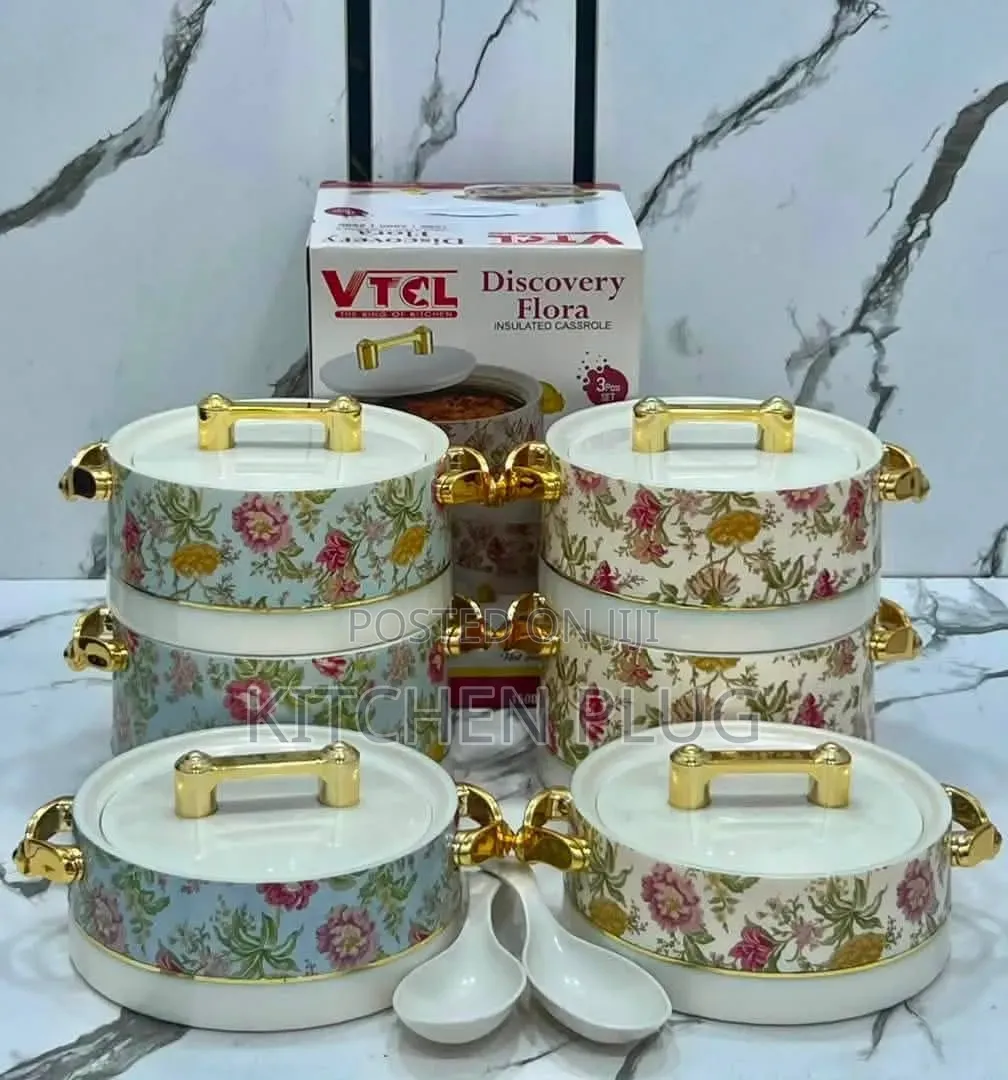 VTCL Discovery Flora Insulated Casserole 3-Piece