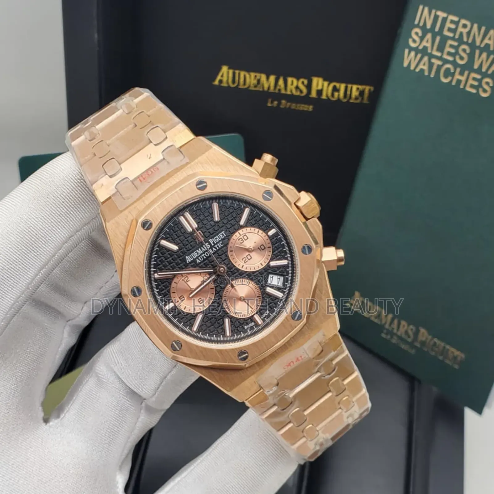 AP 3 CHROME BATTERY CHAIN WATCH – Luxury Men's Wristwatch