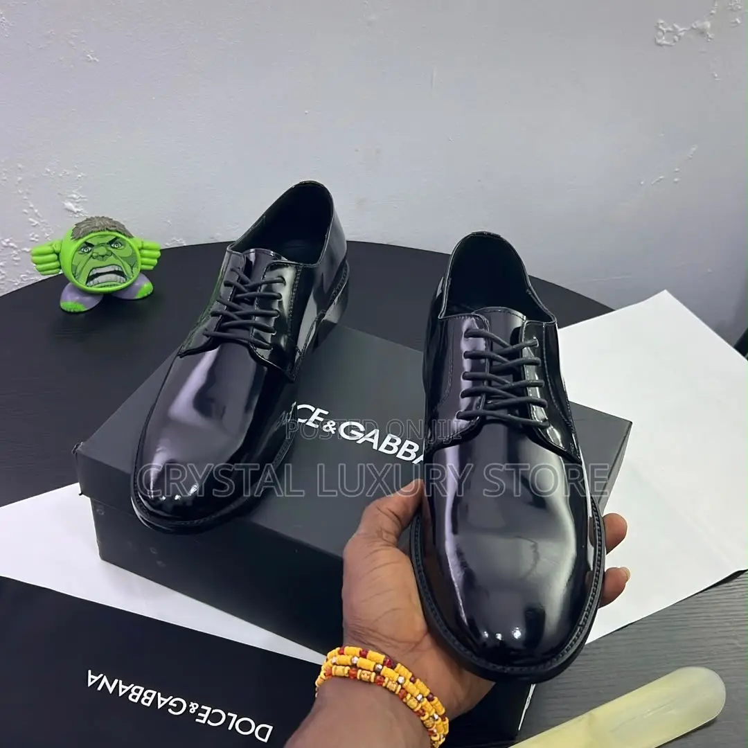 Docle Gabbana Quality Luxury Men Genuine Leather Shoe