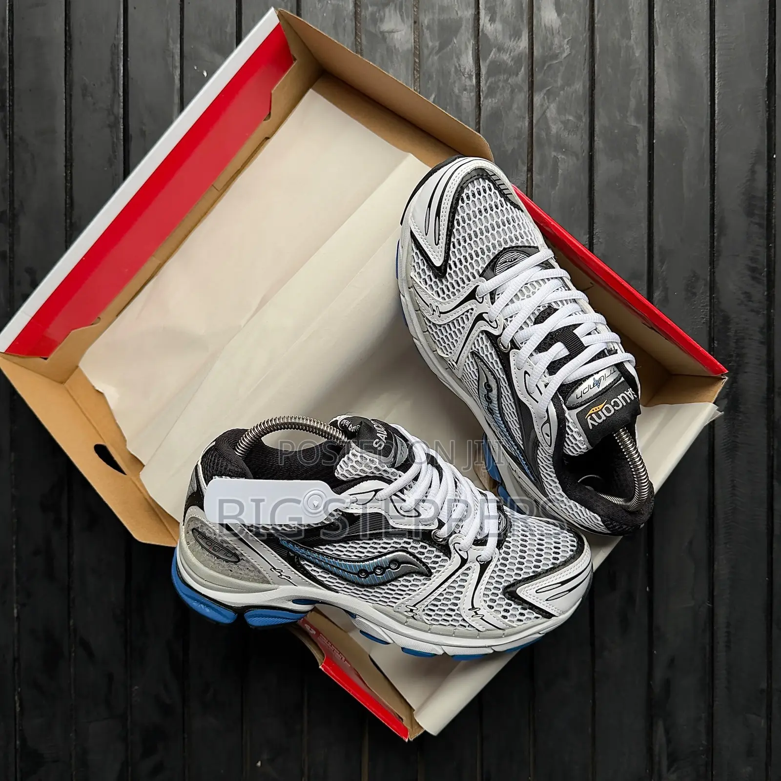 Saucony Blue and White Sneakers