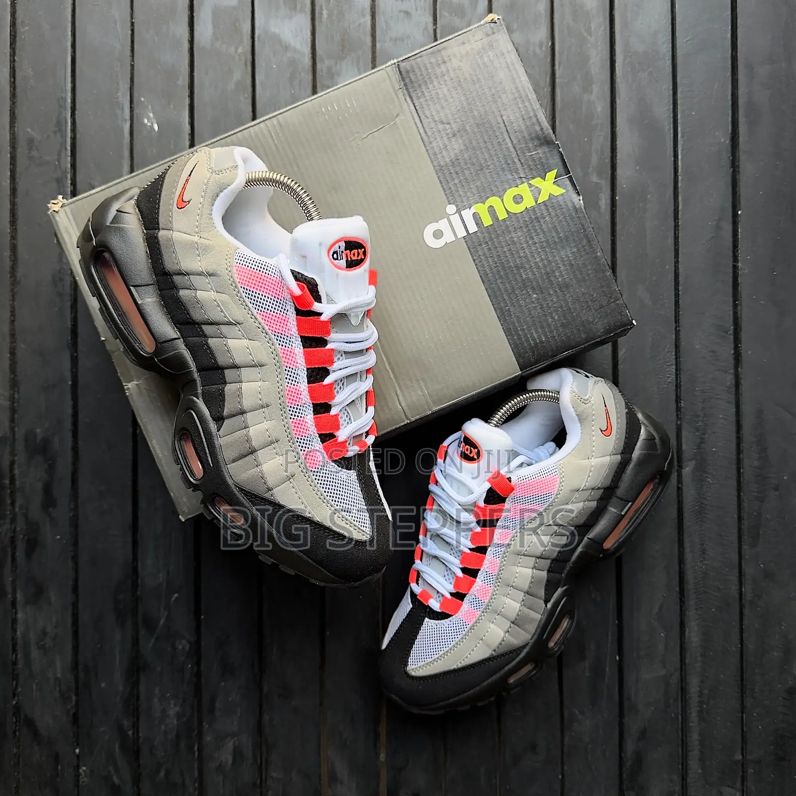 Nike Air Max Sneakers Red and Black