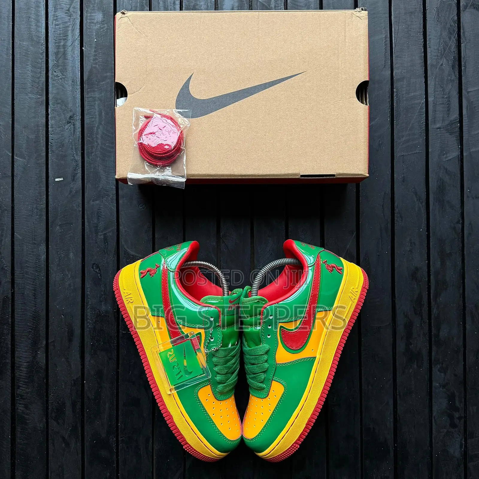 Nike Airforce Concrete Yellow/Green/Red Sneakers