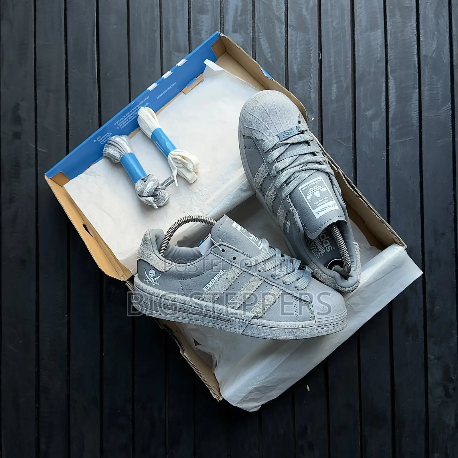 Adidas Superstar Neighborhood Grey Sneakers