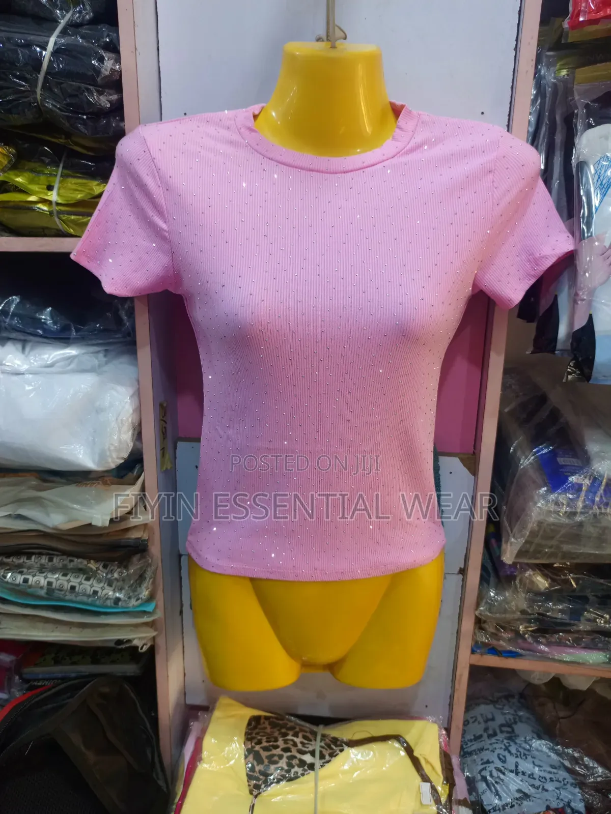 Ladies Beautiful Ribbed Sparkly Top