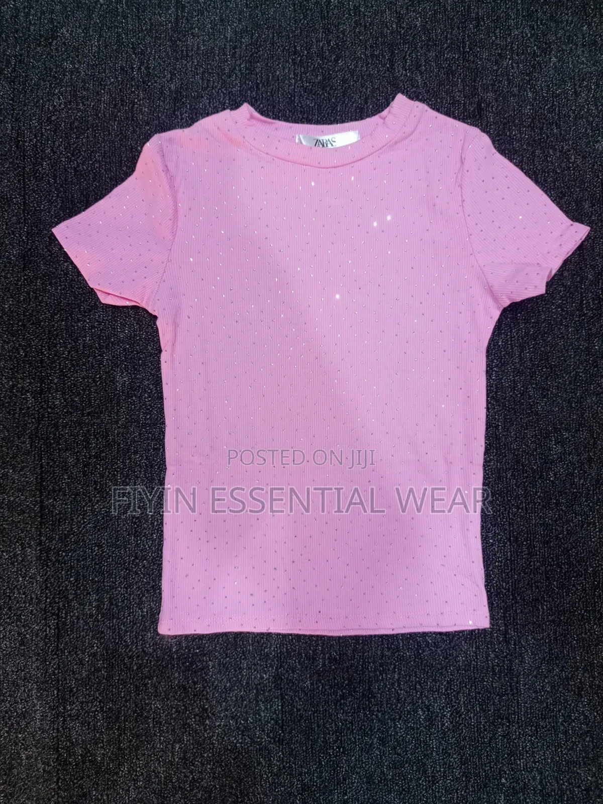 Ladies Beautiful Ribbed Sparkly Top