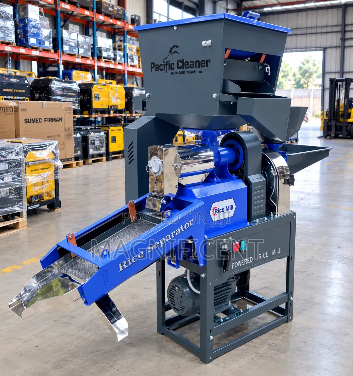 Pacific Rice Mill Machine – 6.5HP | 400–500kg/Hour