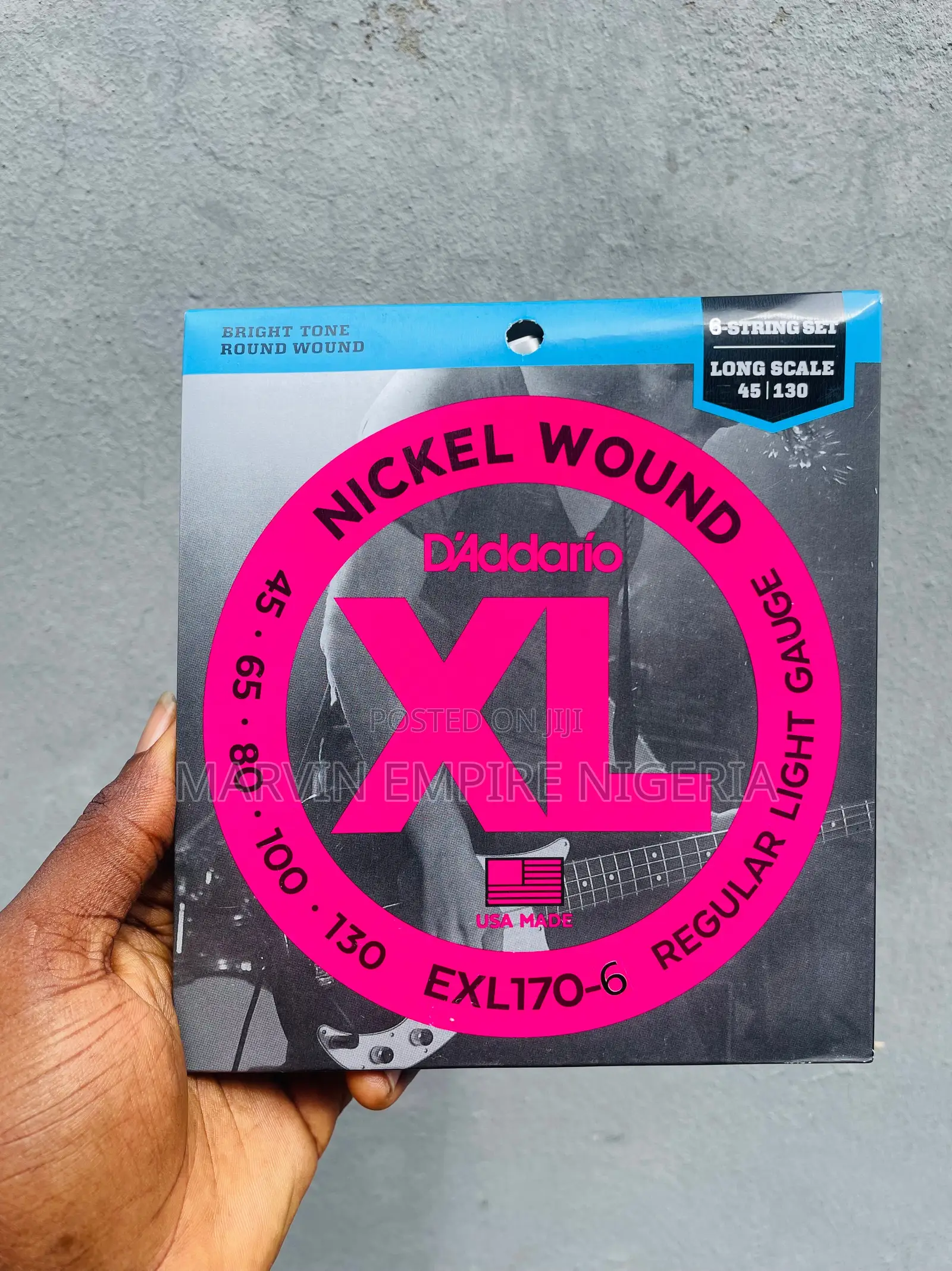 D’Addario 6 Strings Bass Guitar Set Strings_ Quality Proven Daddario